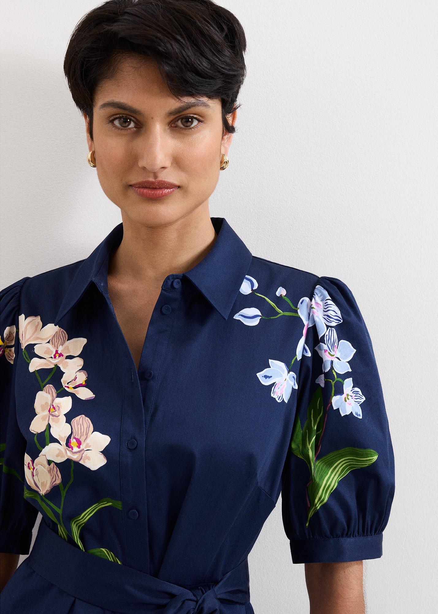 ${product-id}-Kerrie Floral Dress-Navy-${view-type}