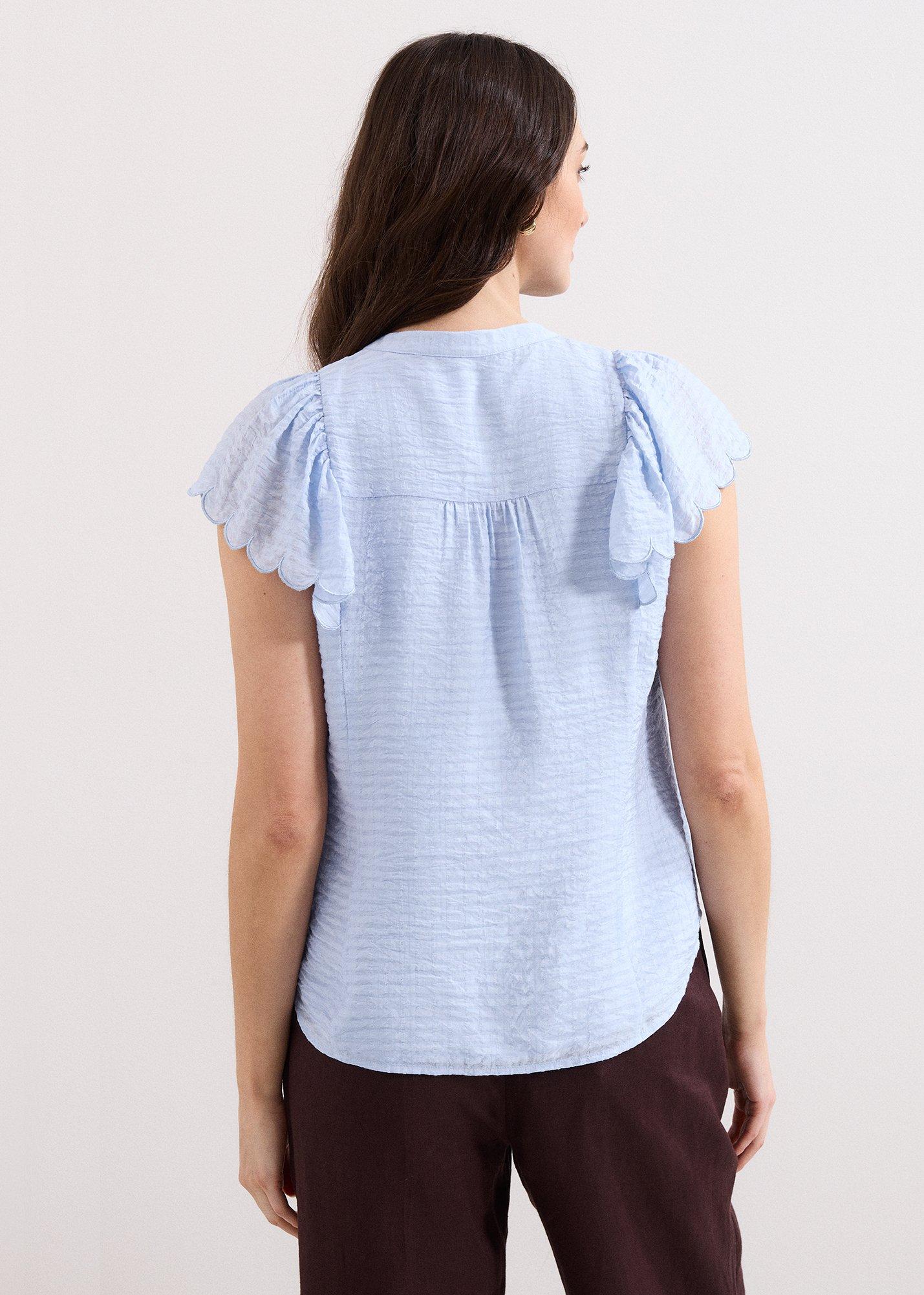 Aleasha Blue Blouse