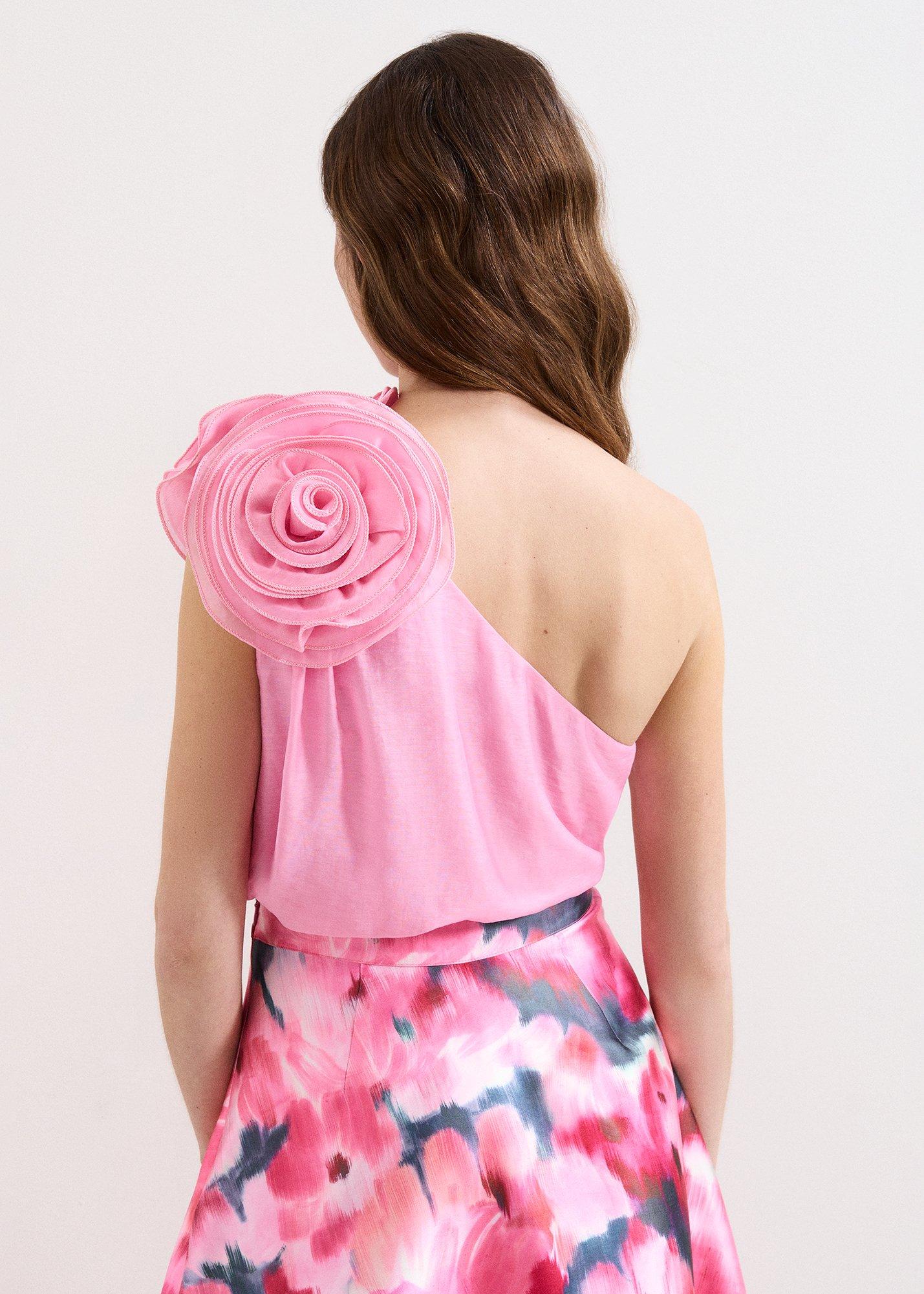 Angelina Pink Corsage Top