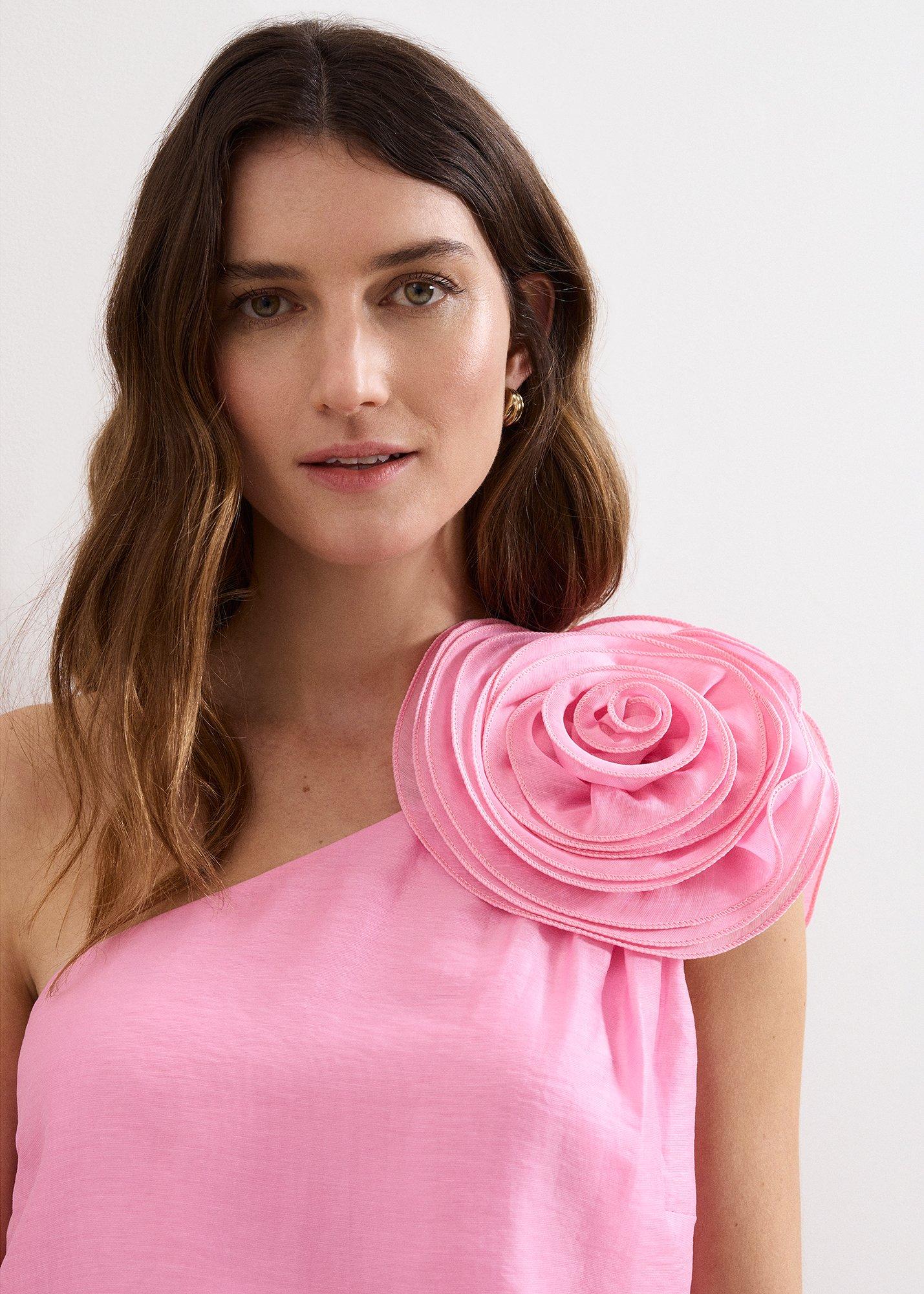 Angelina Pink Corsage Top