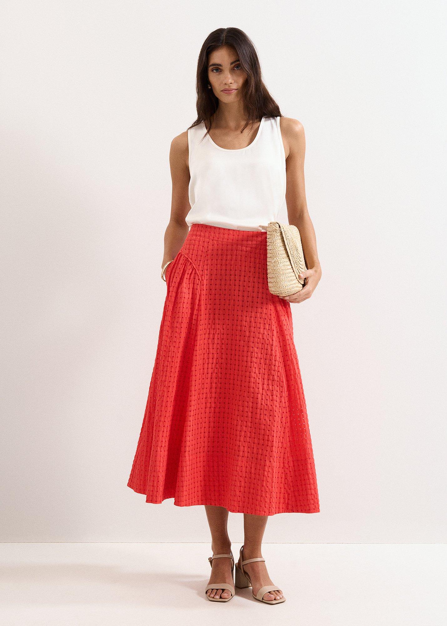 Carey Red Skirt