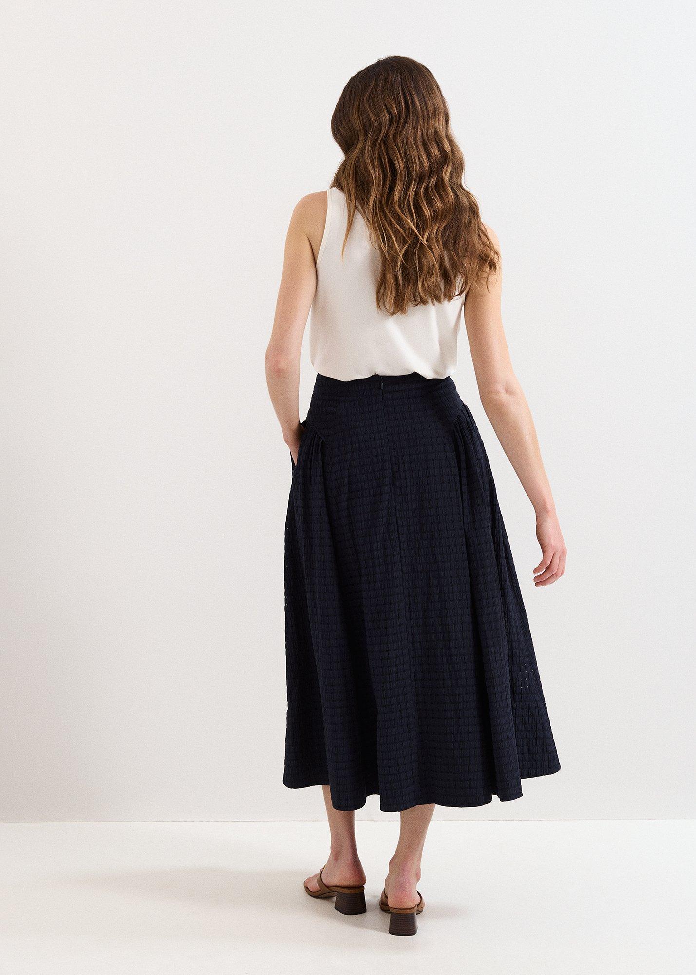 Carey Navy Skirt