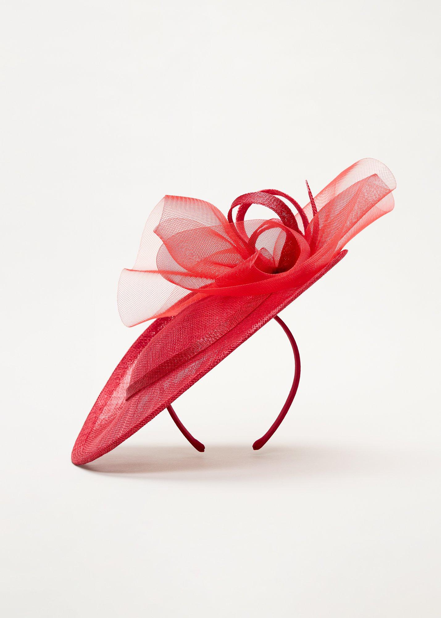 Twist Back Ruffle Disc Fascinator