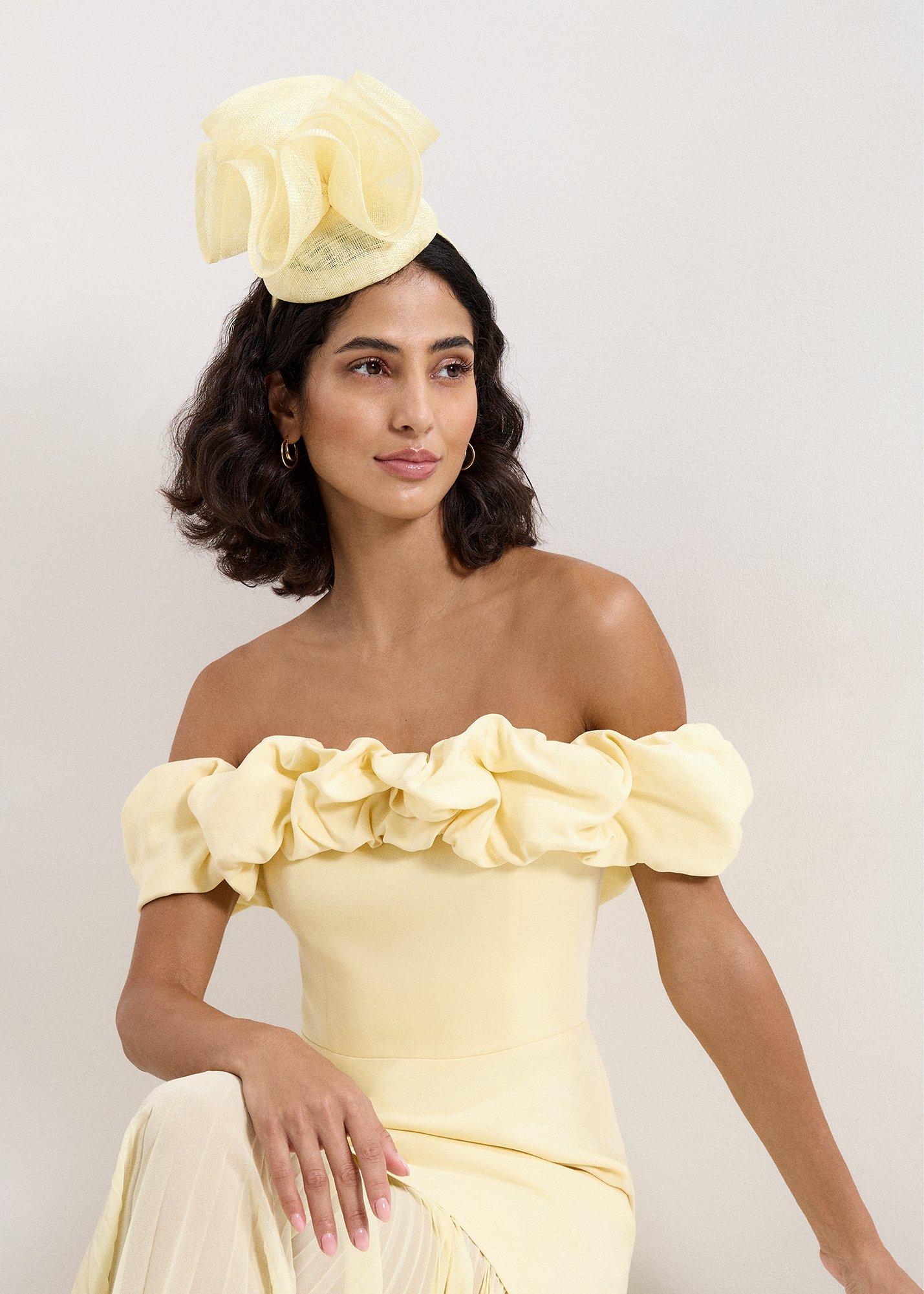 Ruffle Top Pillbox