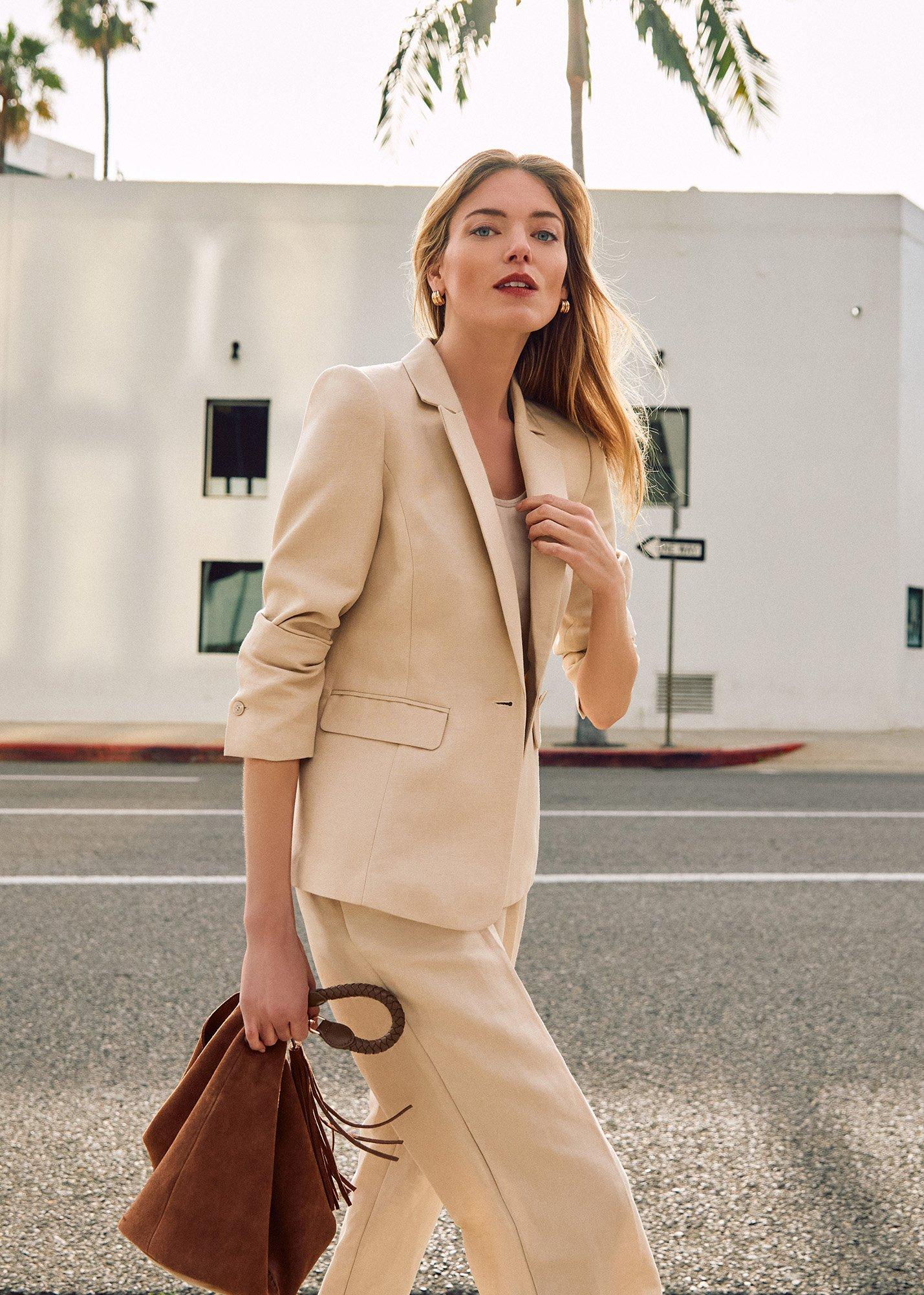 Elena Linen Blazer