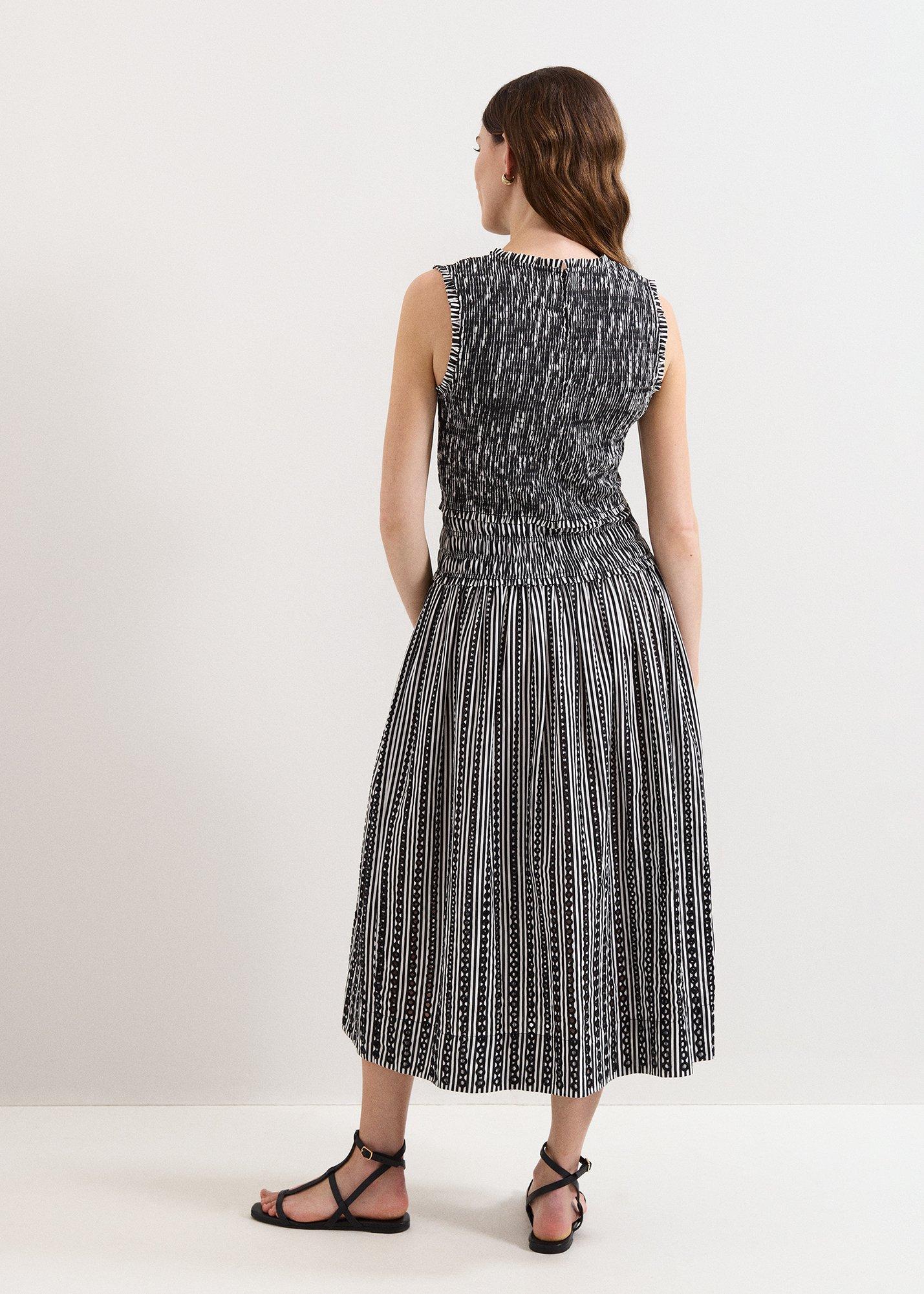 Chiara Black Stripe Dress