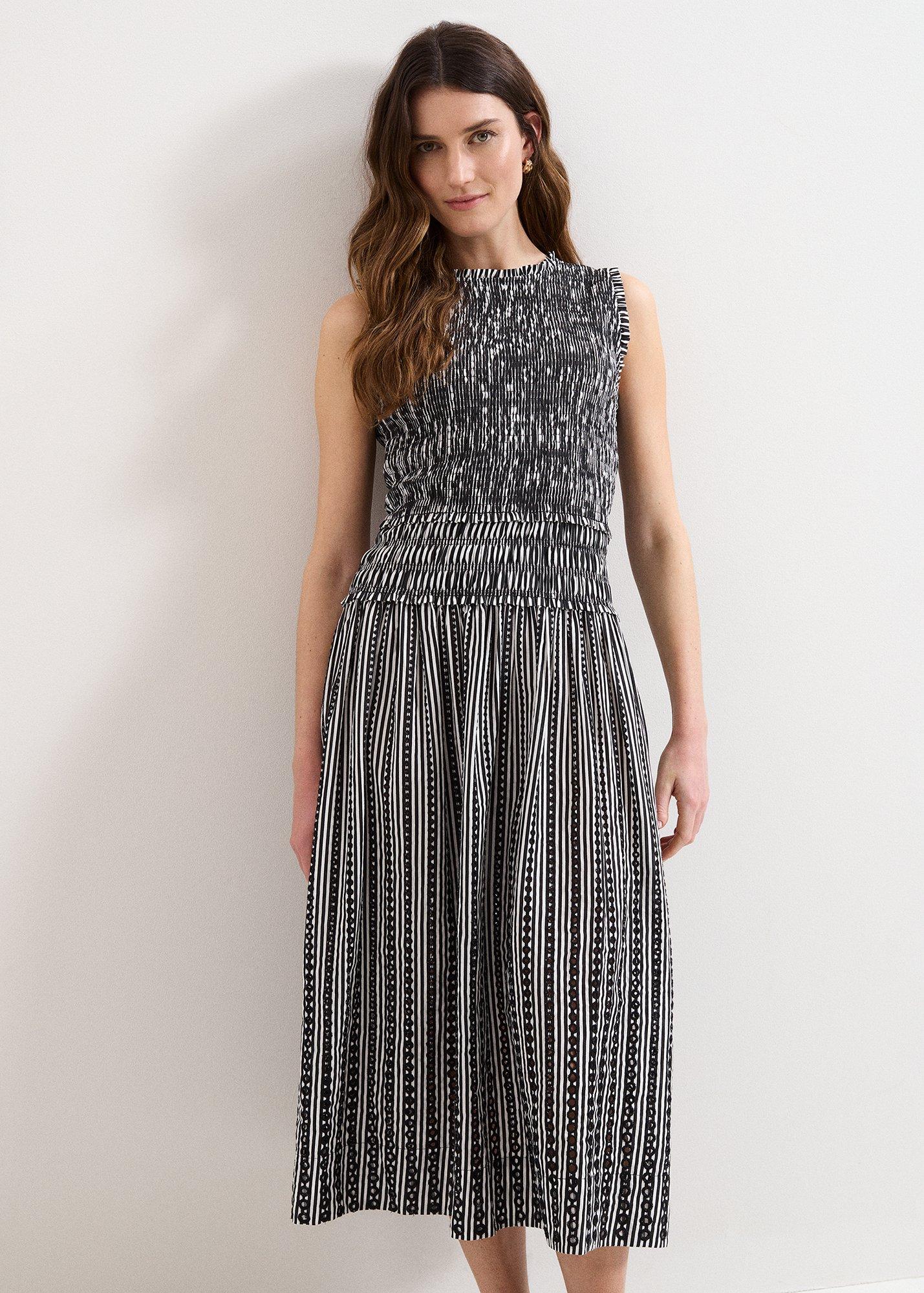 Chiara Black Stripe Dress