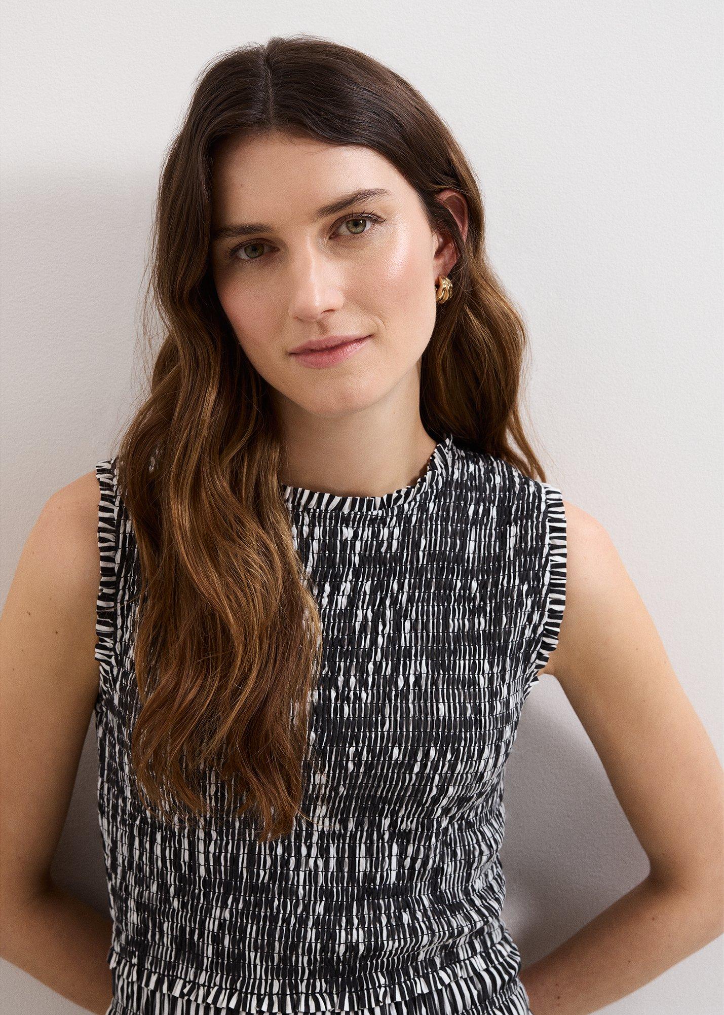 Chiara Black Stripe Dress