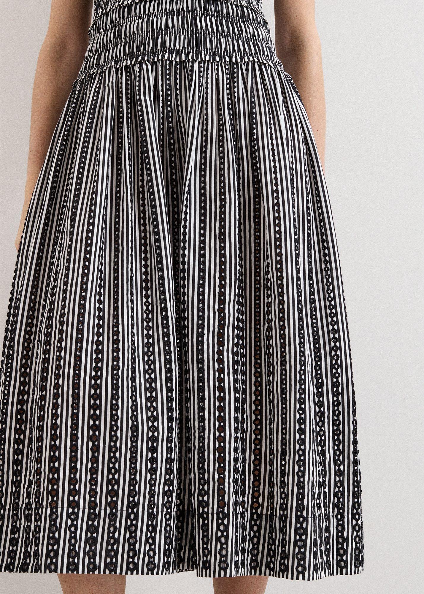 Chiara Black Stripe Dress