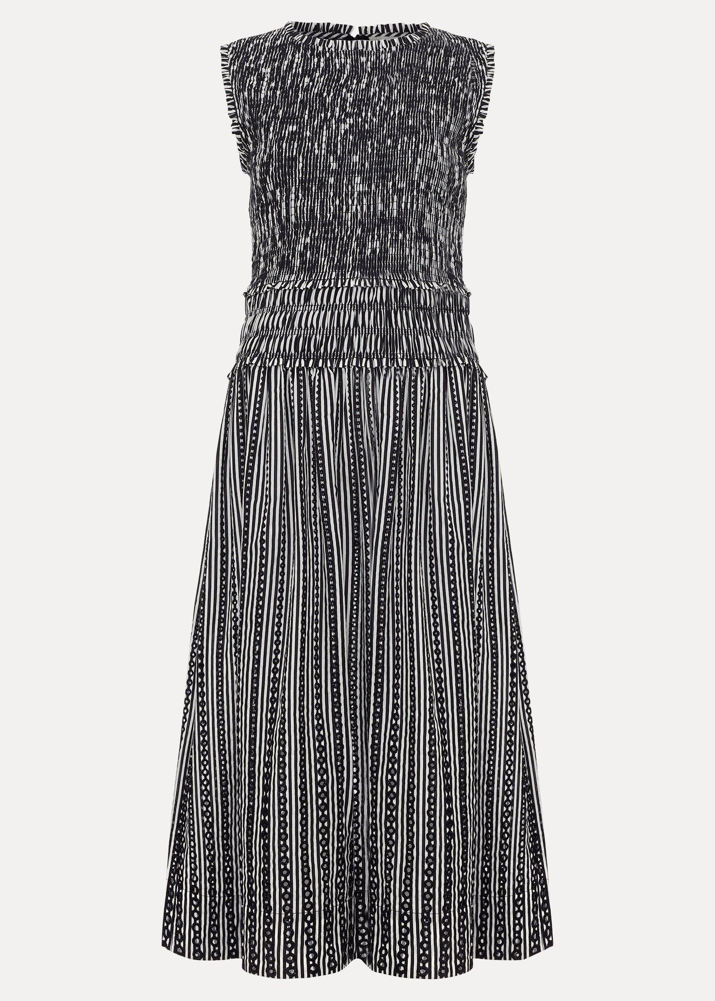 Chiara Black Stripe Dress