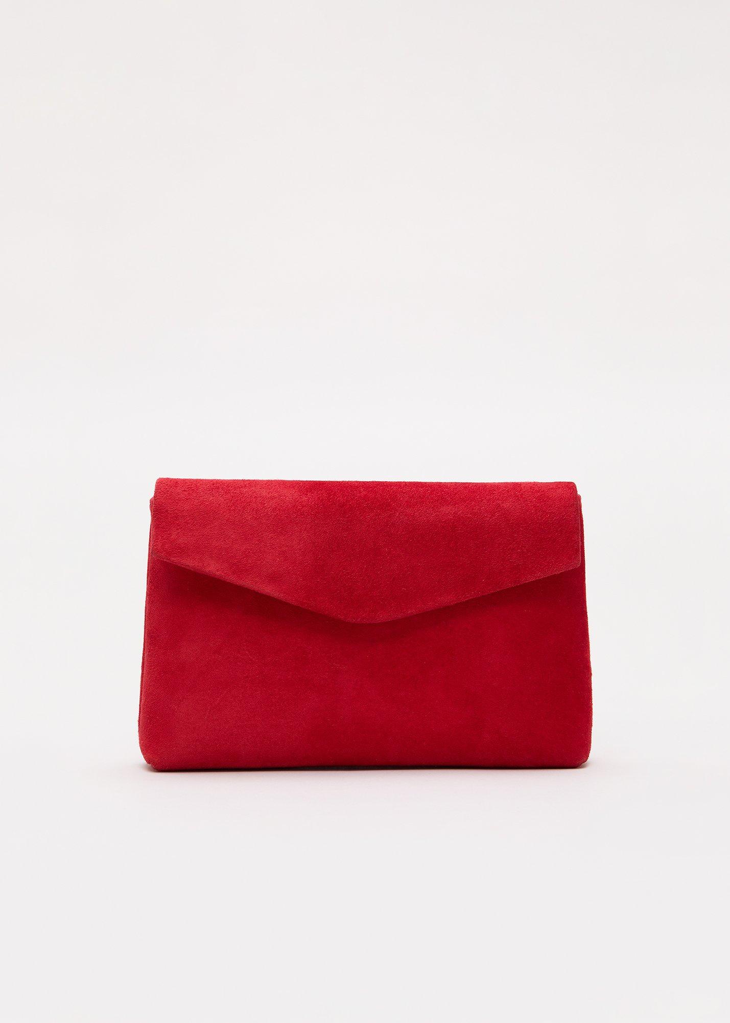 Suede Clutch Bag