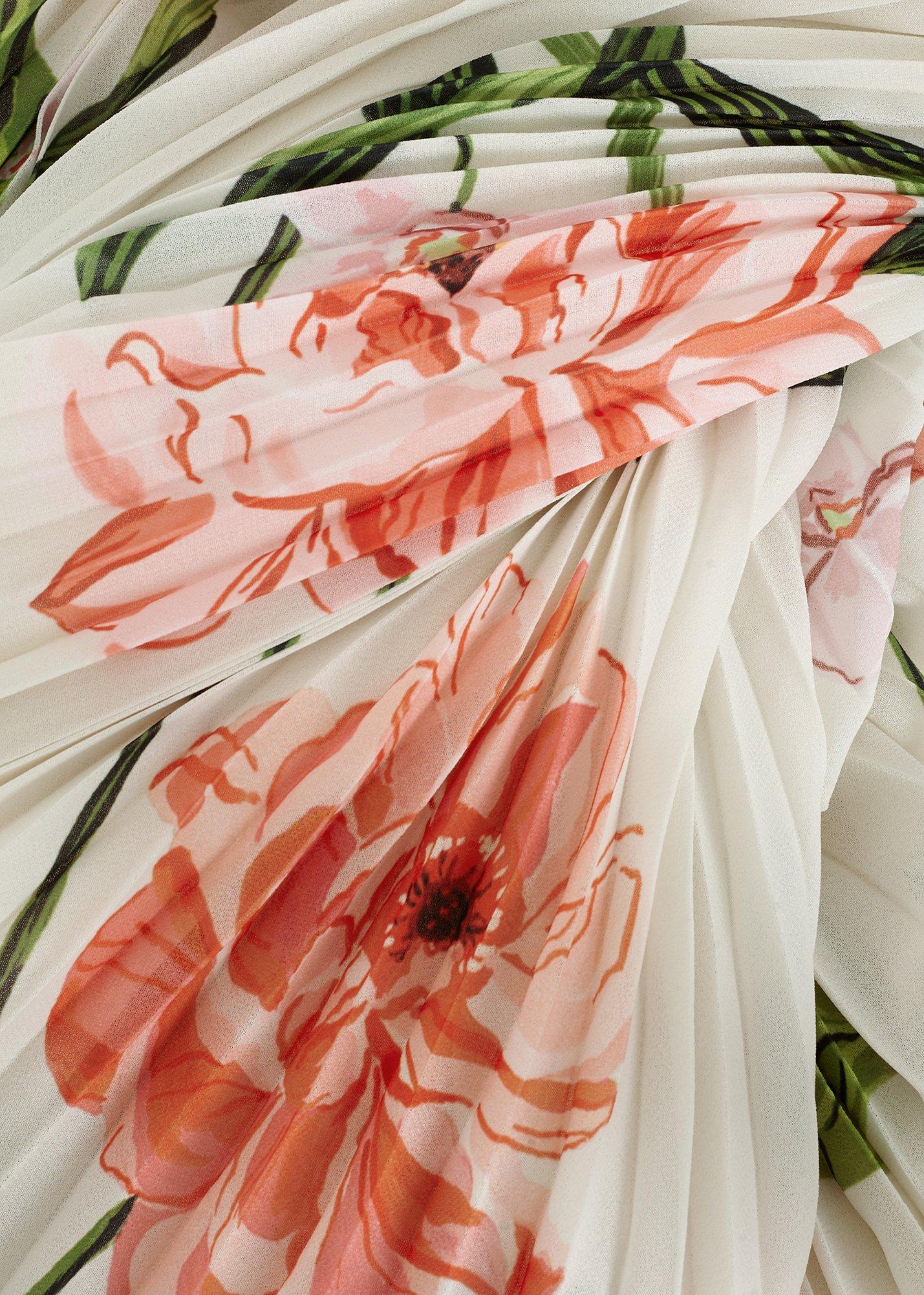 Petite Reanna Floral Pleated Maxi Dress