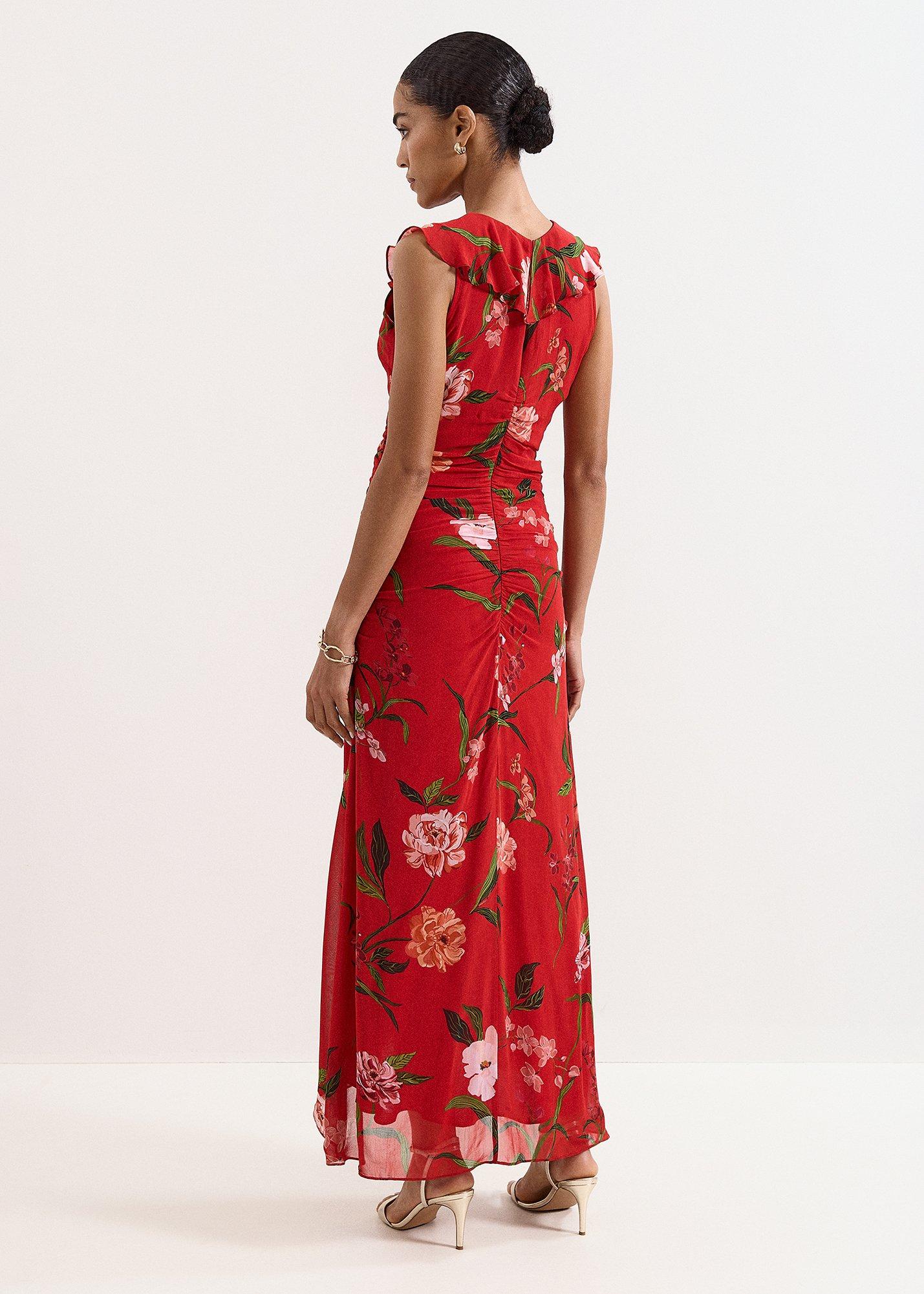 Mae Red Floral Maxi