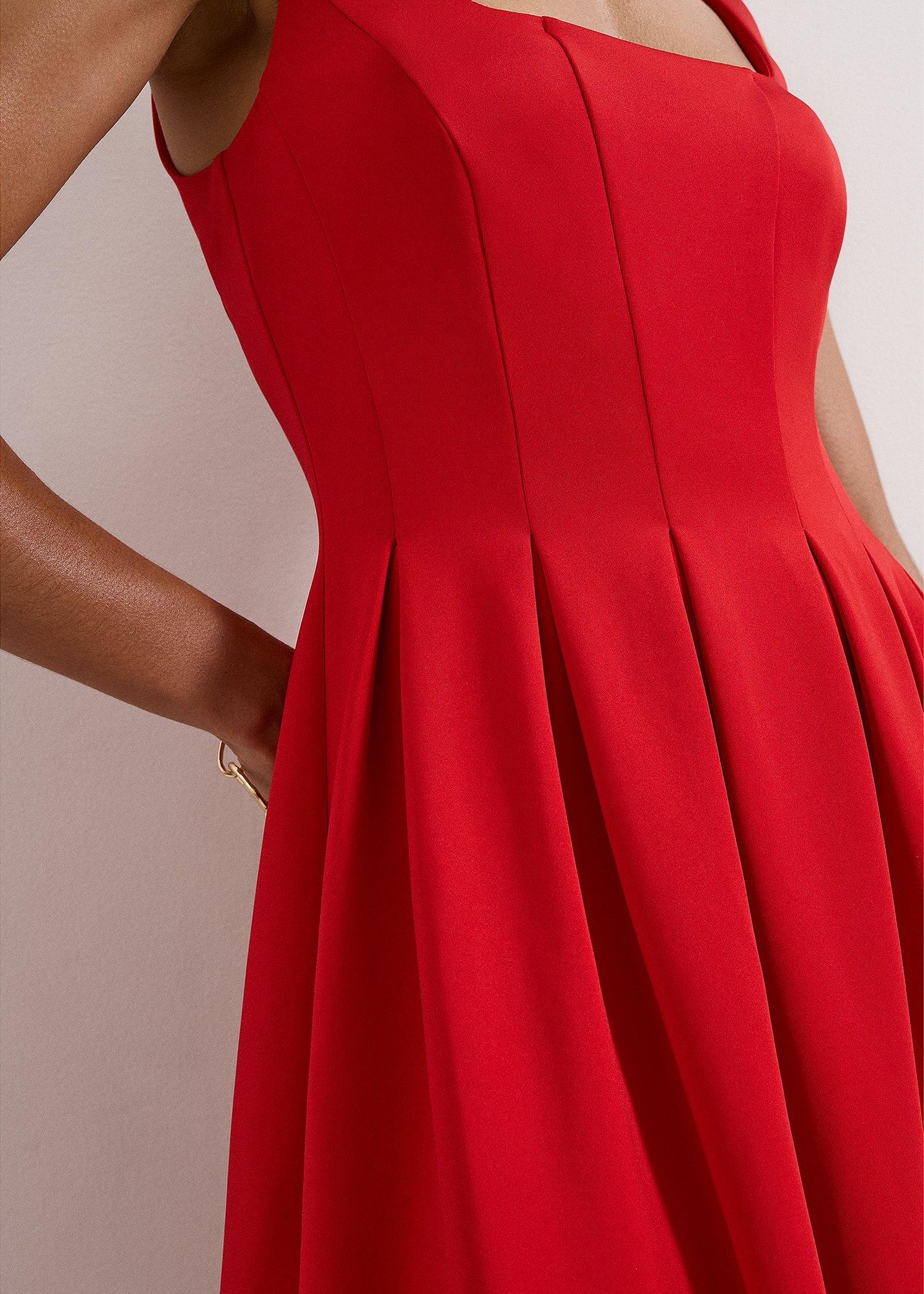 katie-red-scuba-midi-dress