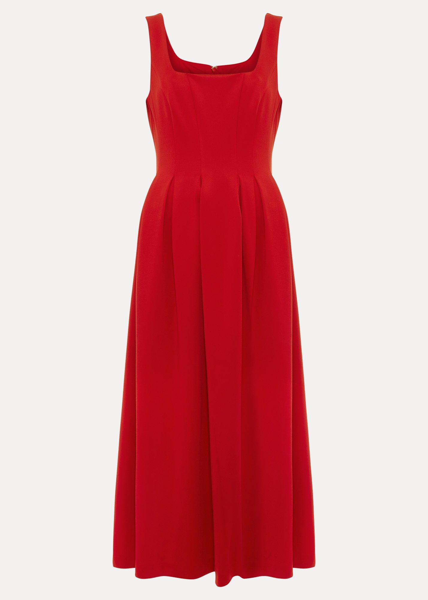 katie-red-scuba-midi-dress
