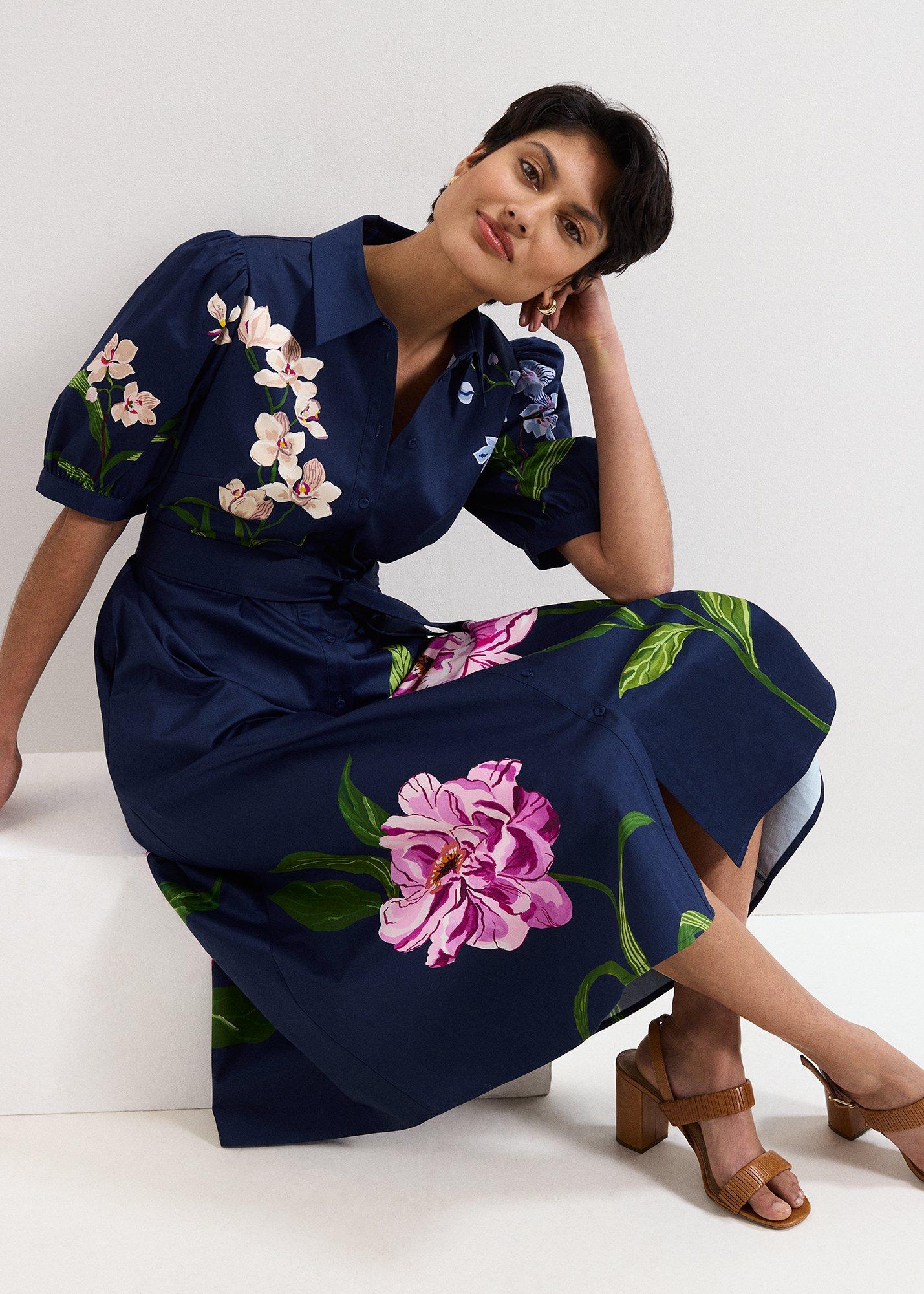 ${product-id}-Petite Kerrie Dress-Navy-${view-type}