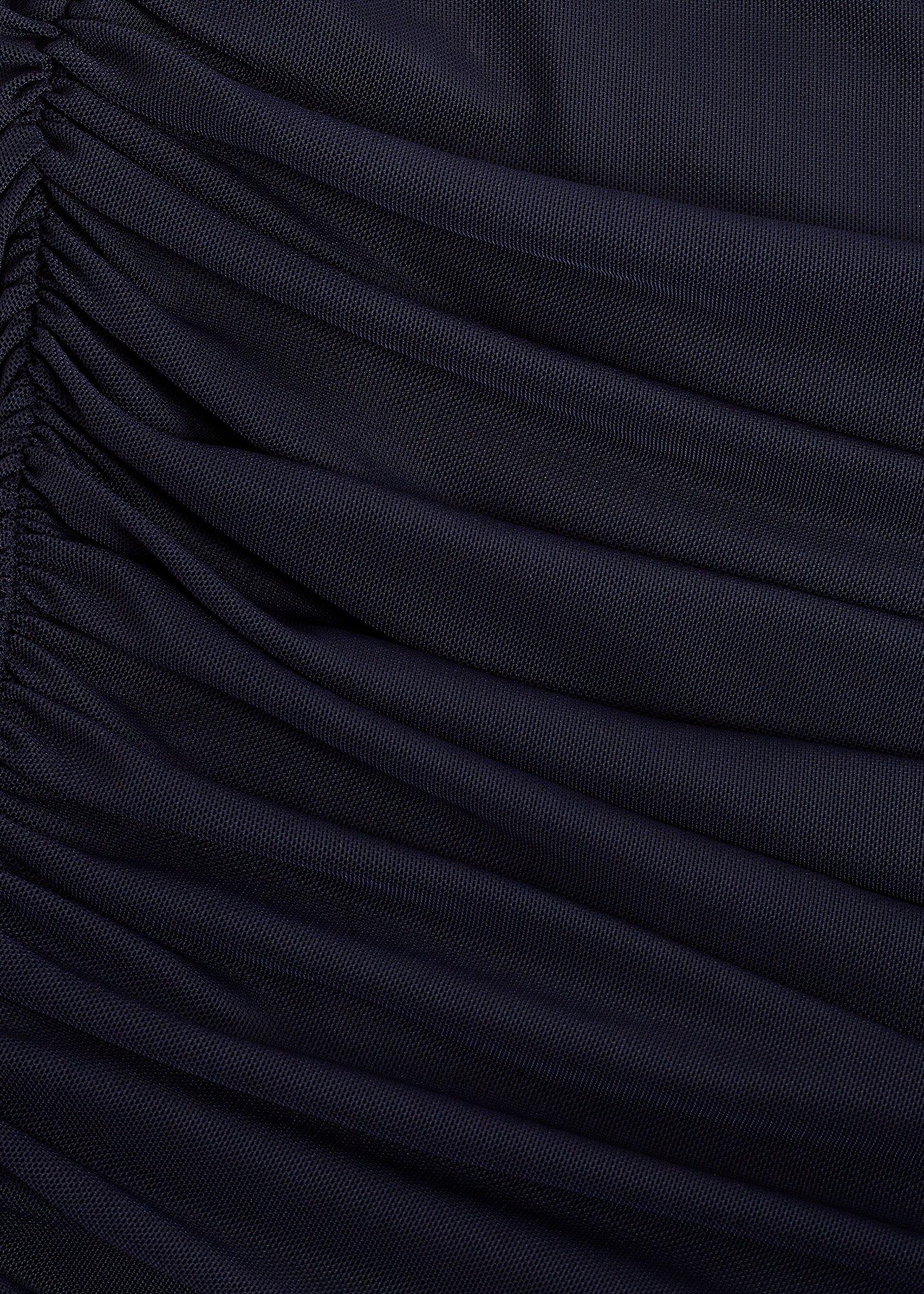 Melina Navy Ruched Dress