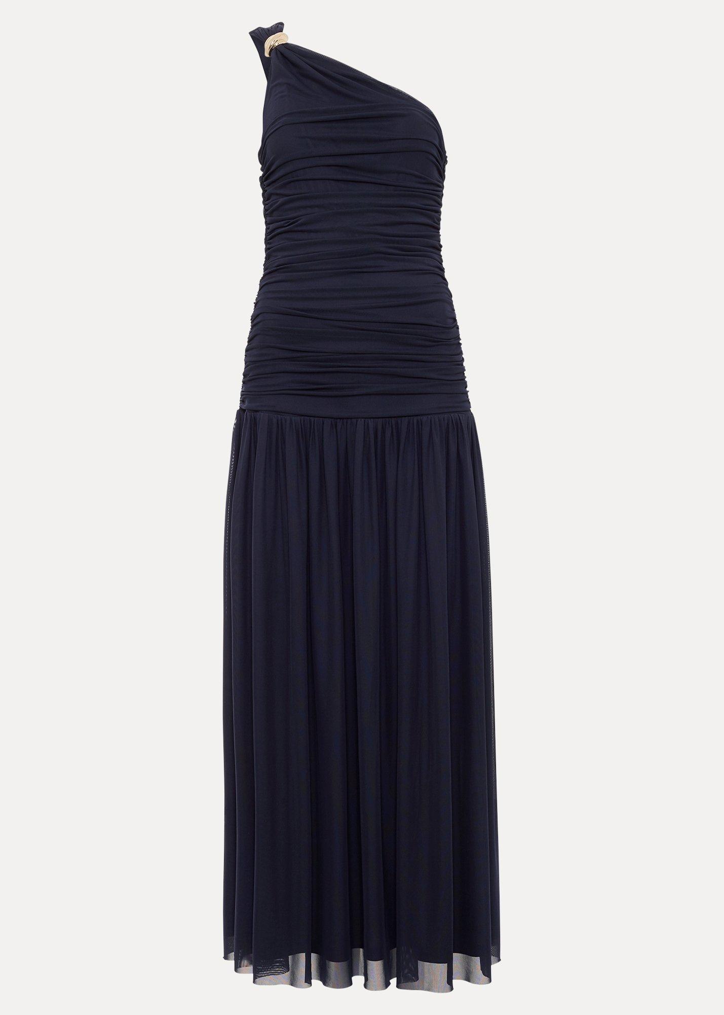 Melina Navy Ruched Dress