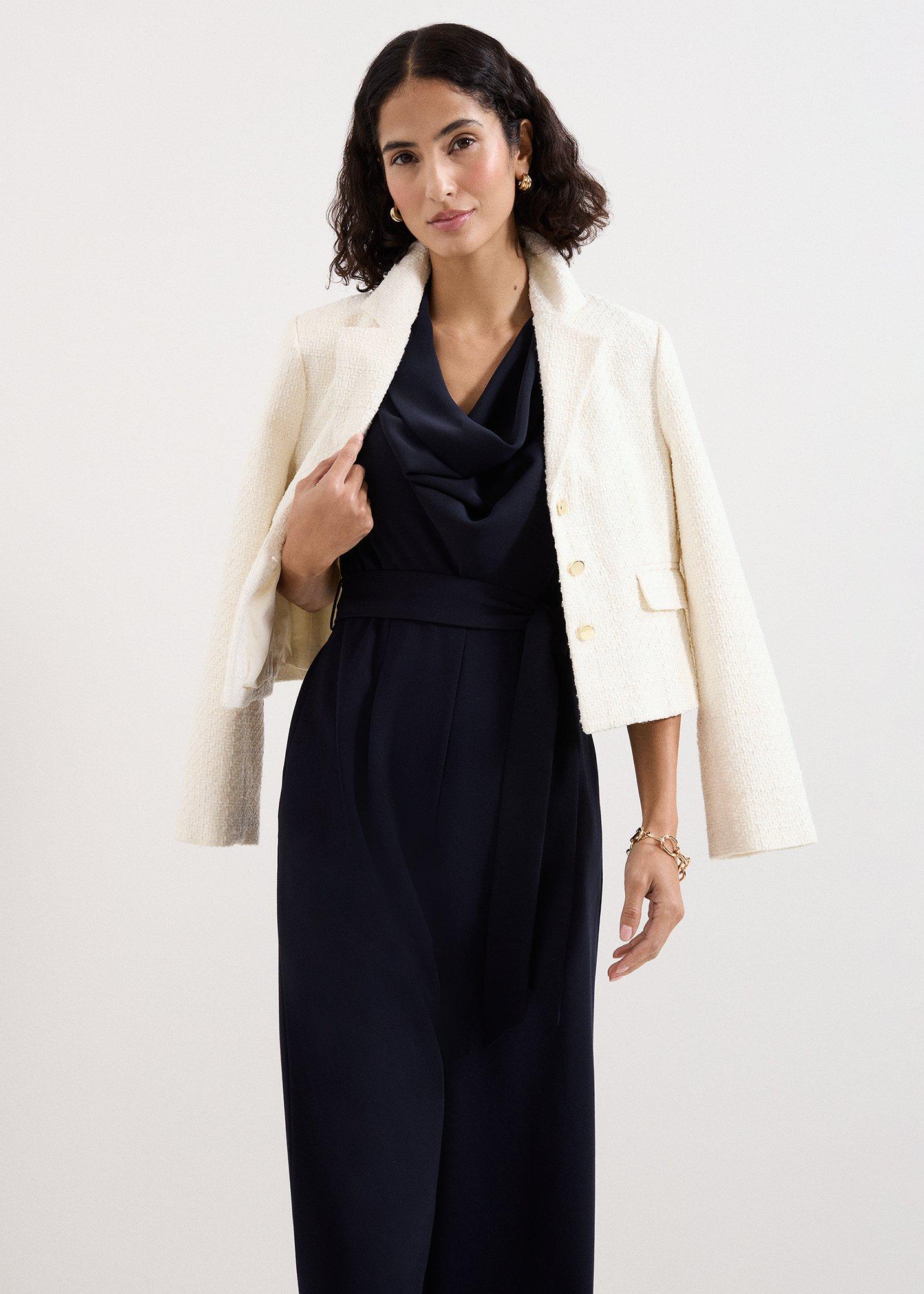 Petite Emry Navy Cowl Neck Jumpsuit