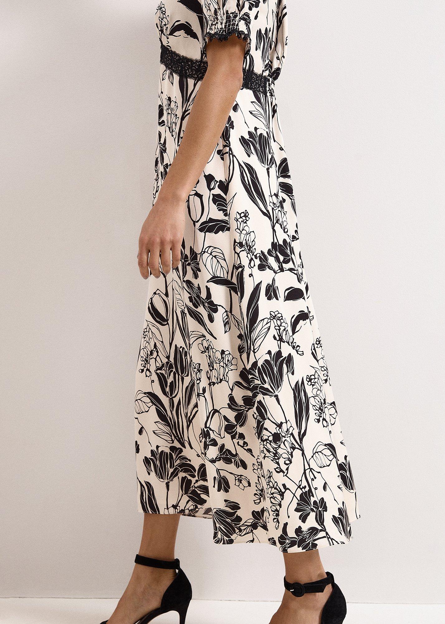 Petite Feyre Floral Slip Midi Dress