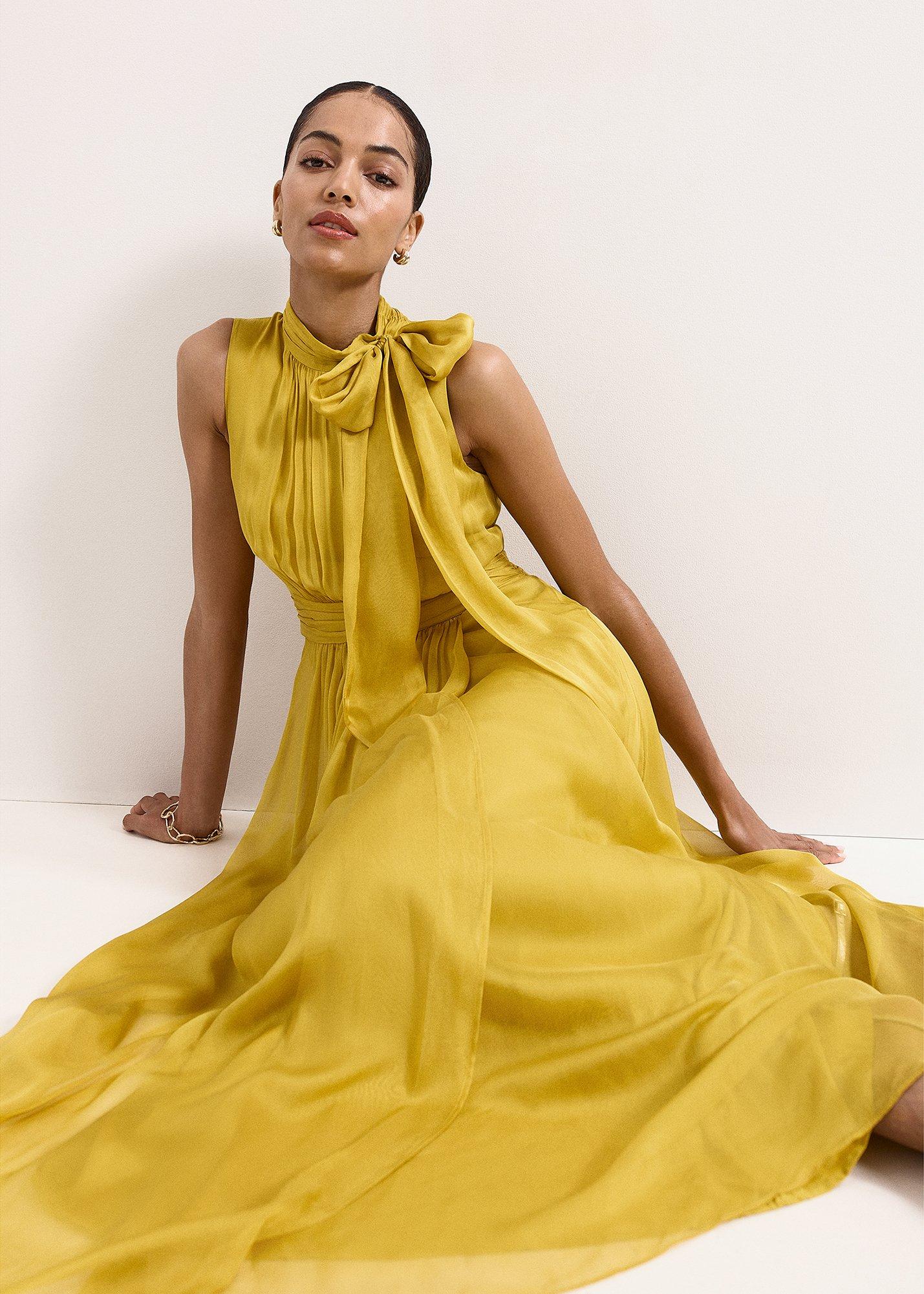 ${product-id}-Blaise Silk Dress-Yellow-${view-type}