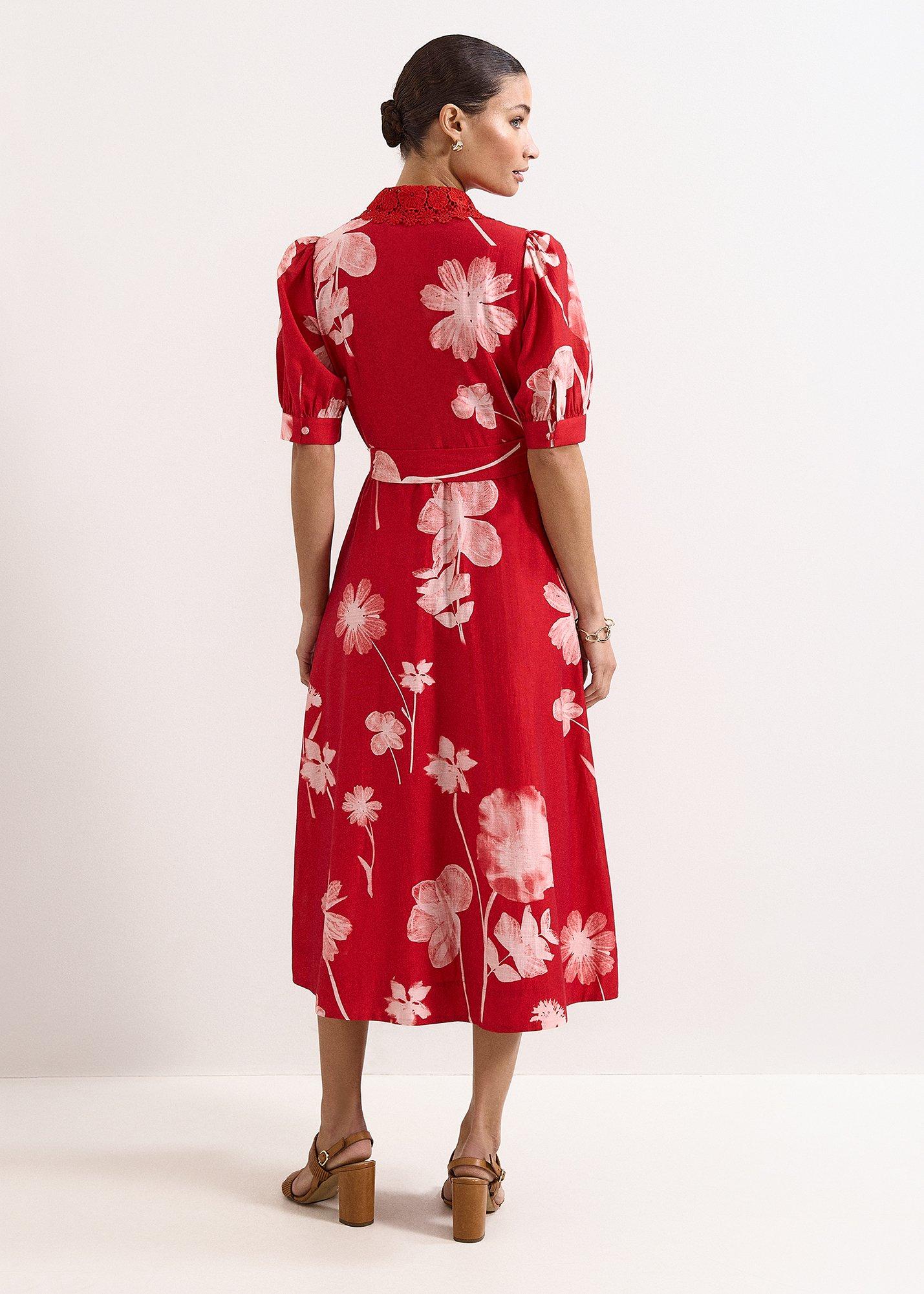 Delphine Floral Midi Dress