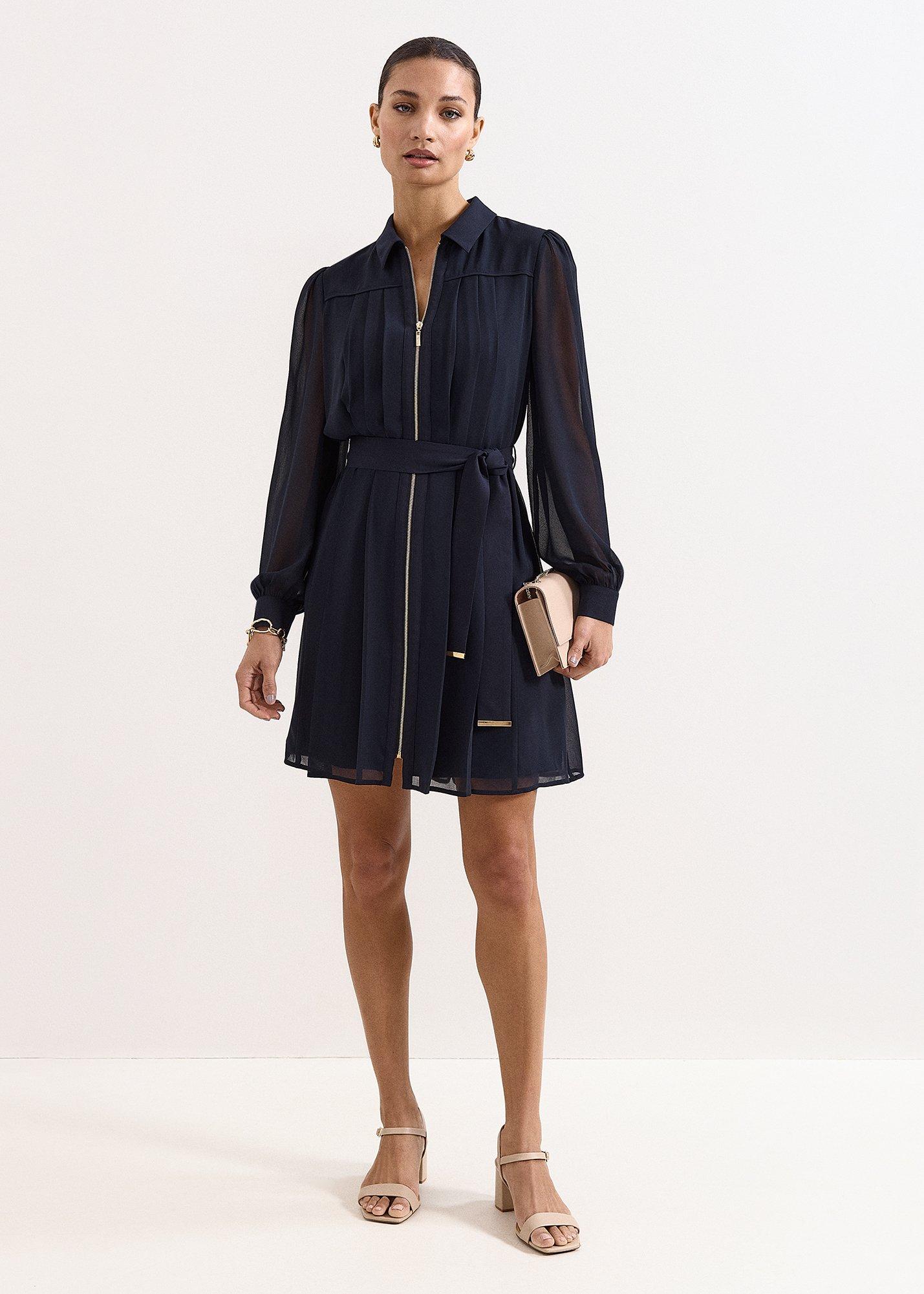 Lottie Short Pleat Mini Dress