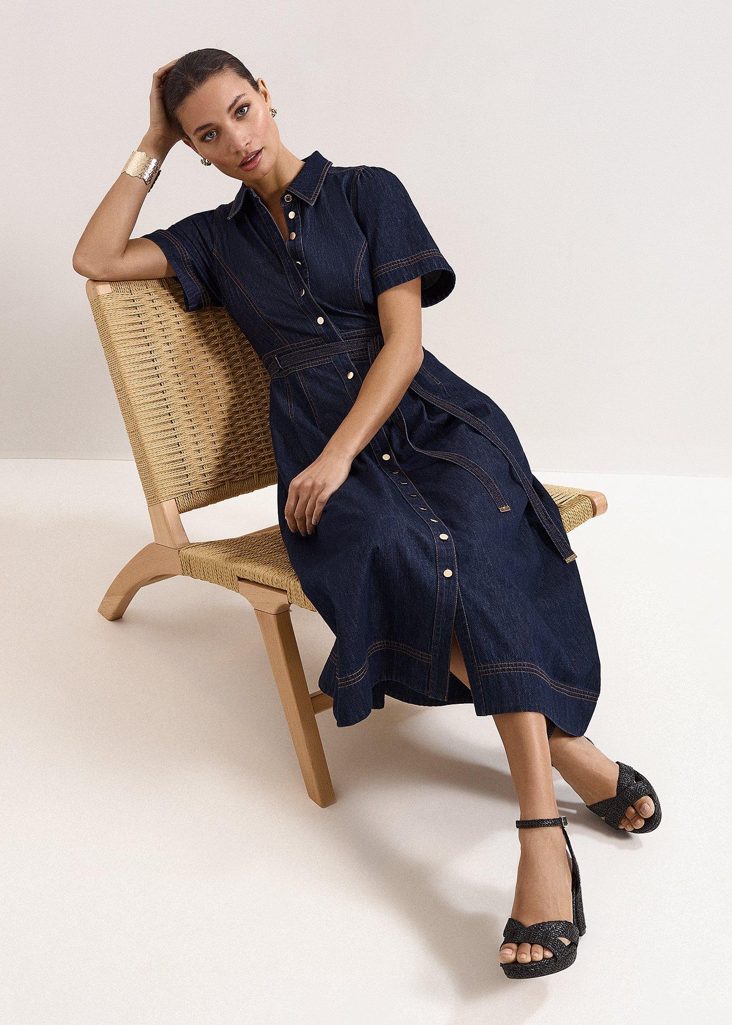 Aven Denim Midi Dress