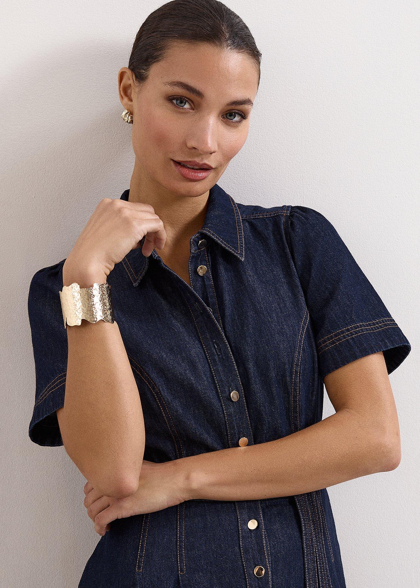 Aven Denim Midi Dress