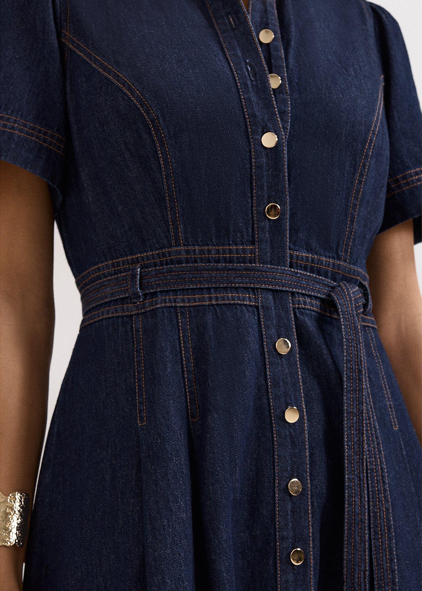 Aven Denim Midi Dress