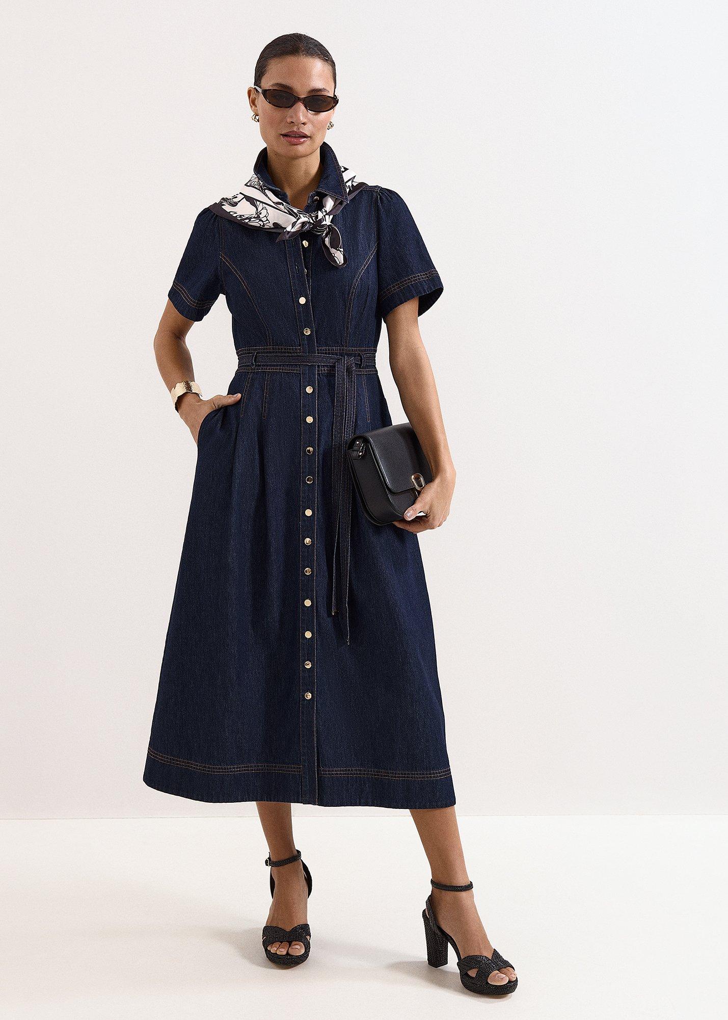 Aven Denim Midi Dress
