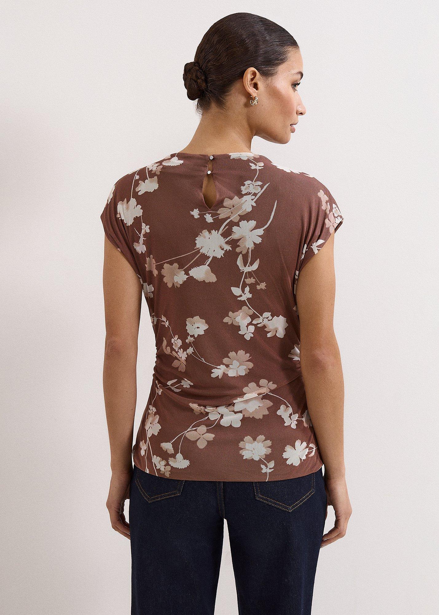 Kezia Mesh Printed Top