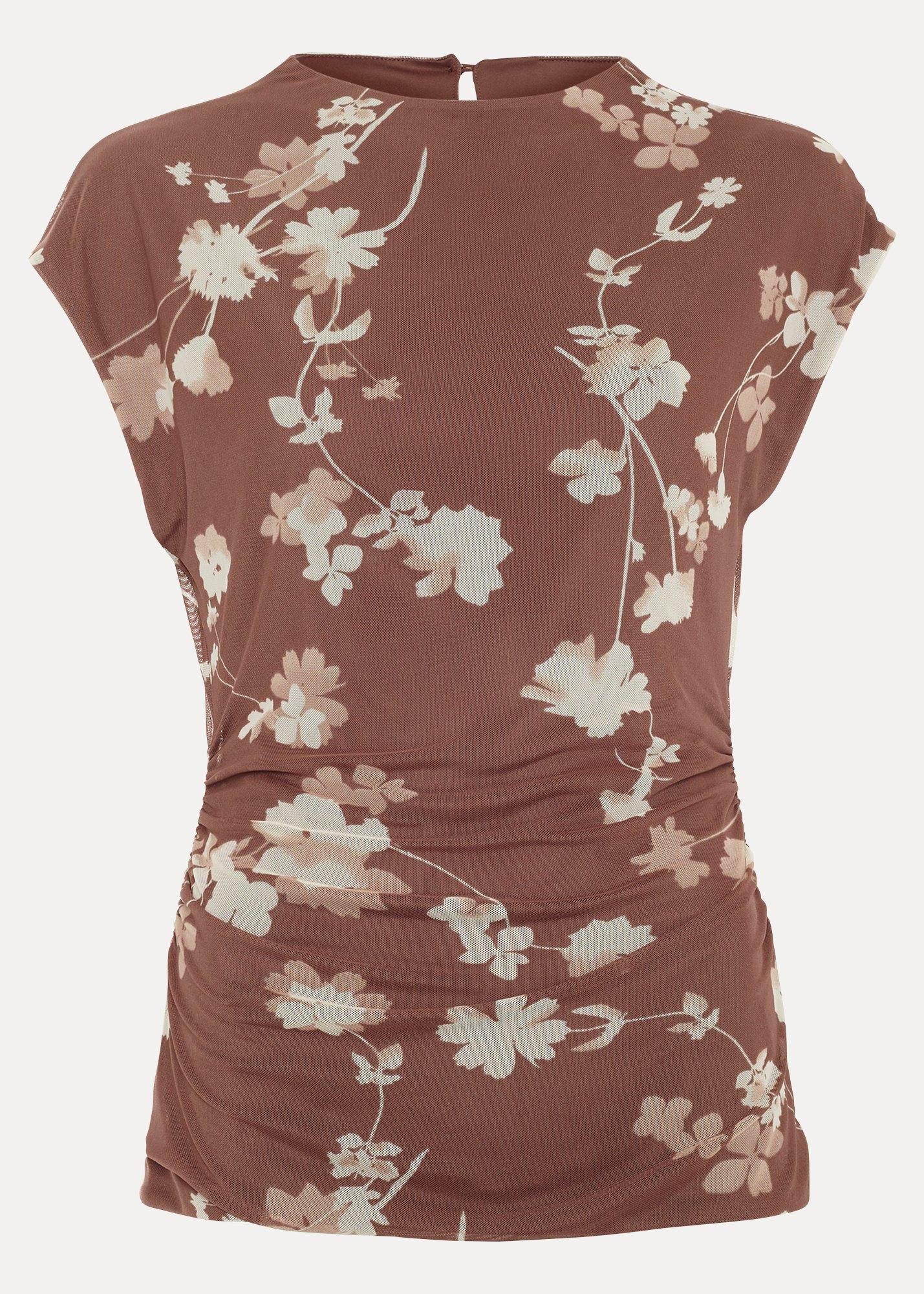 Kezia Mesh Printed Top