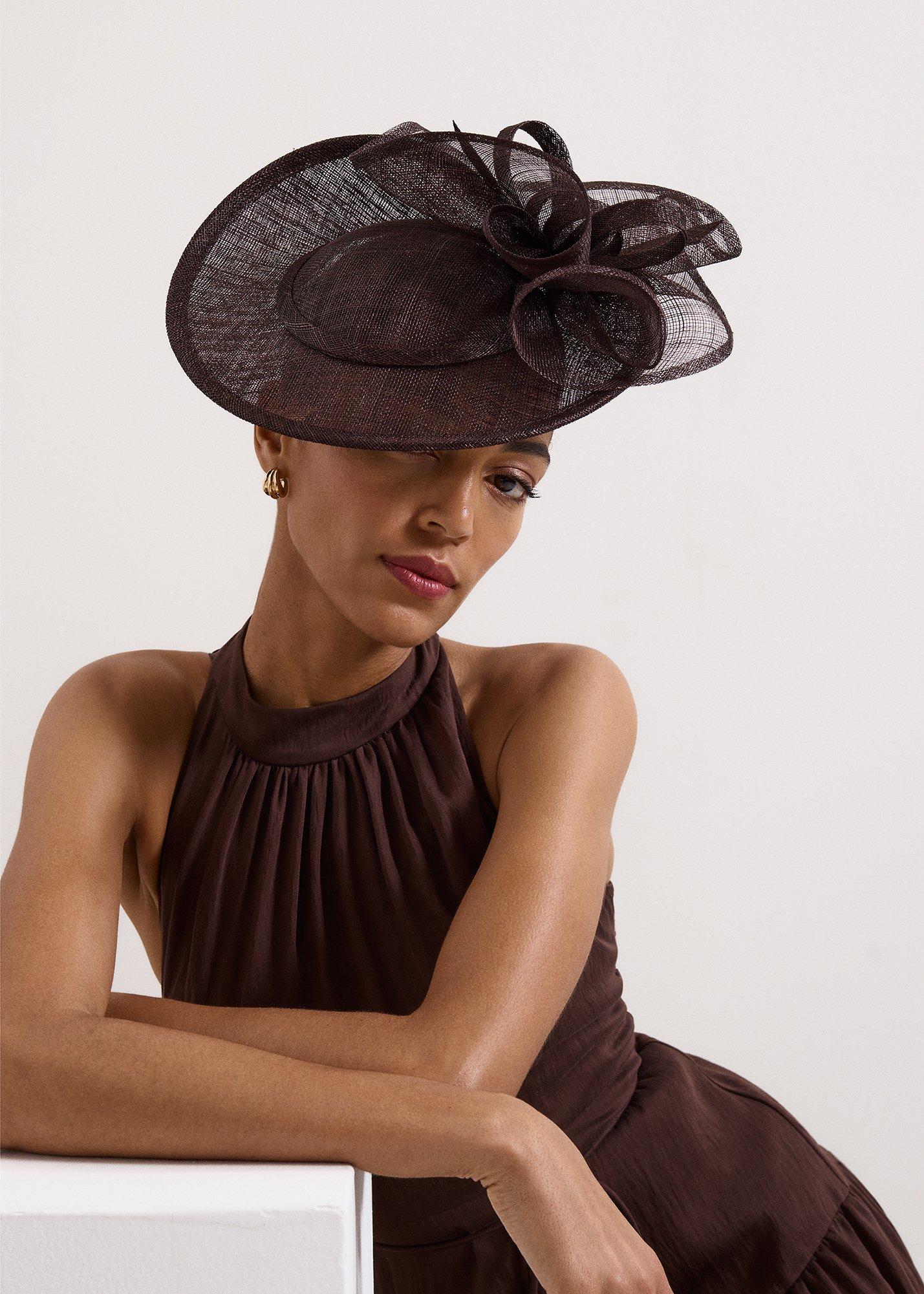 Twist Back Ruffle Disc Fascinator