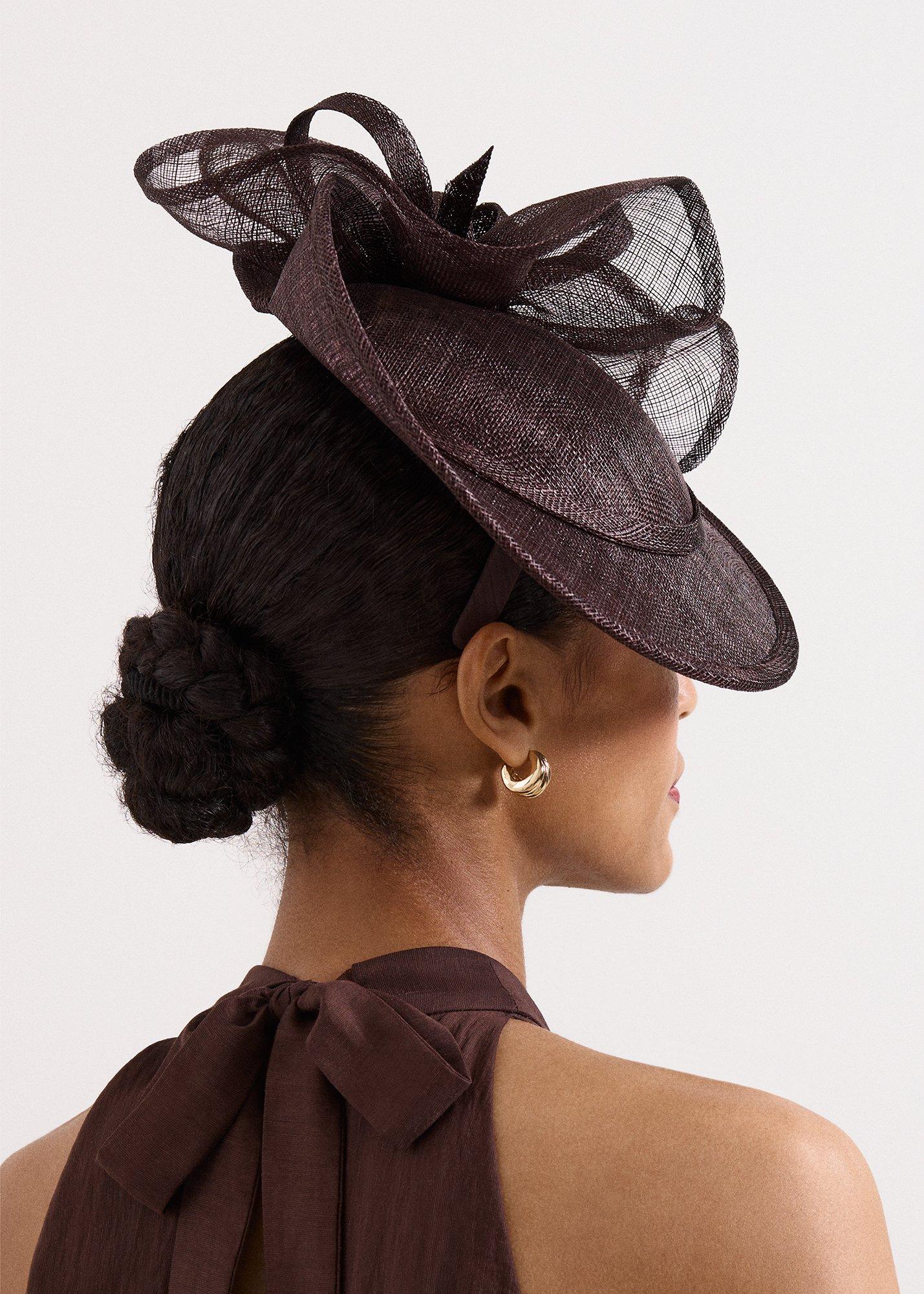 Twist Back Ruffle Disc Fascinator