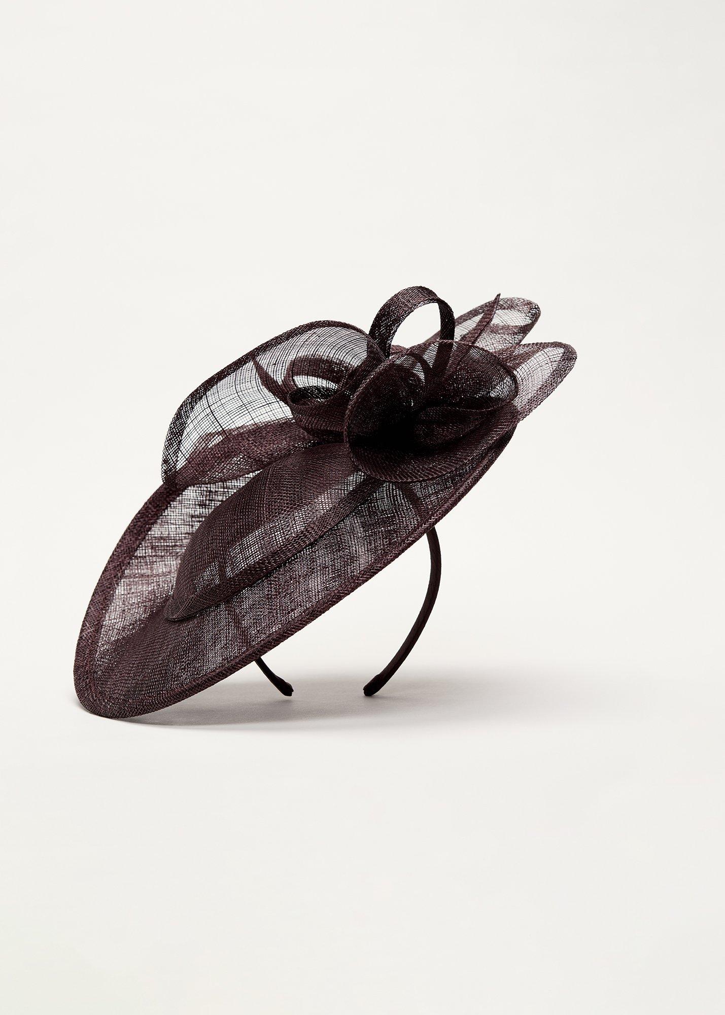 Twist Back Ruffle Disc Fascinator