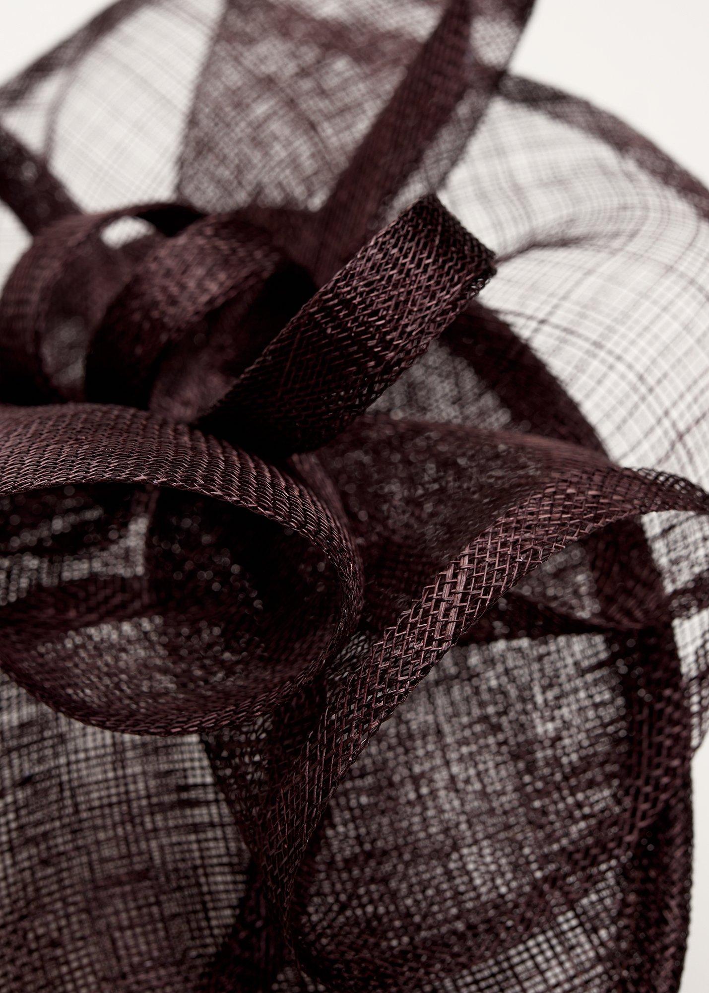 Twist Back Ruffle Disc Fascinator