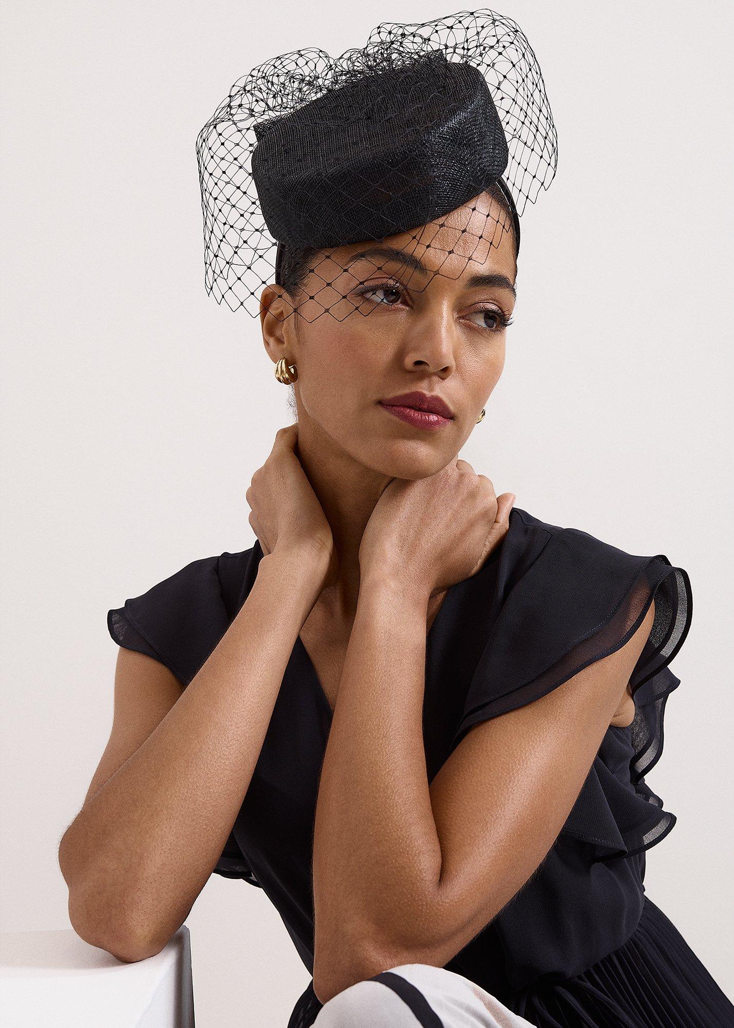 Veiled Pillbox Fascinator