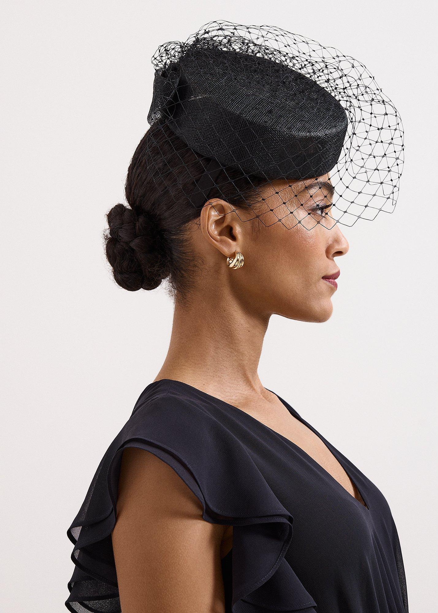 Veiled Pillbox Fascinator