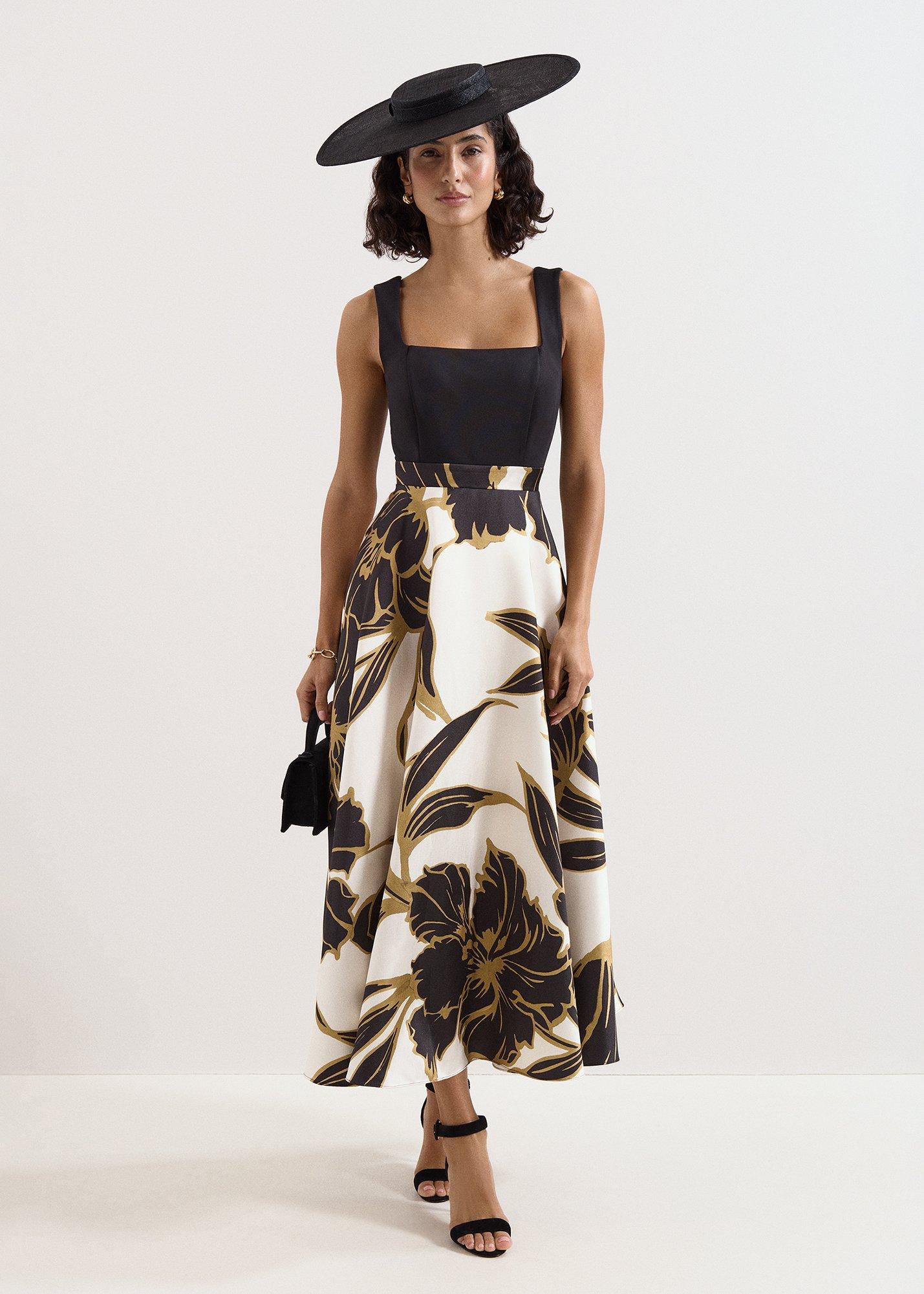 petite-delie-satin-twill-fit-&-flare-dress