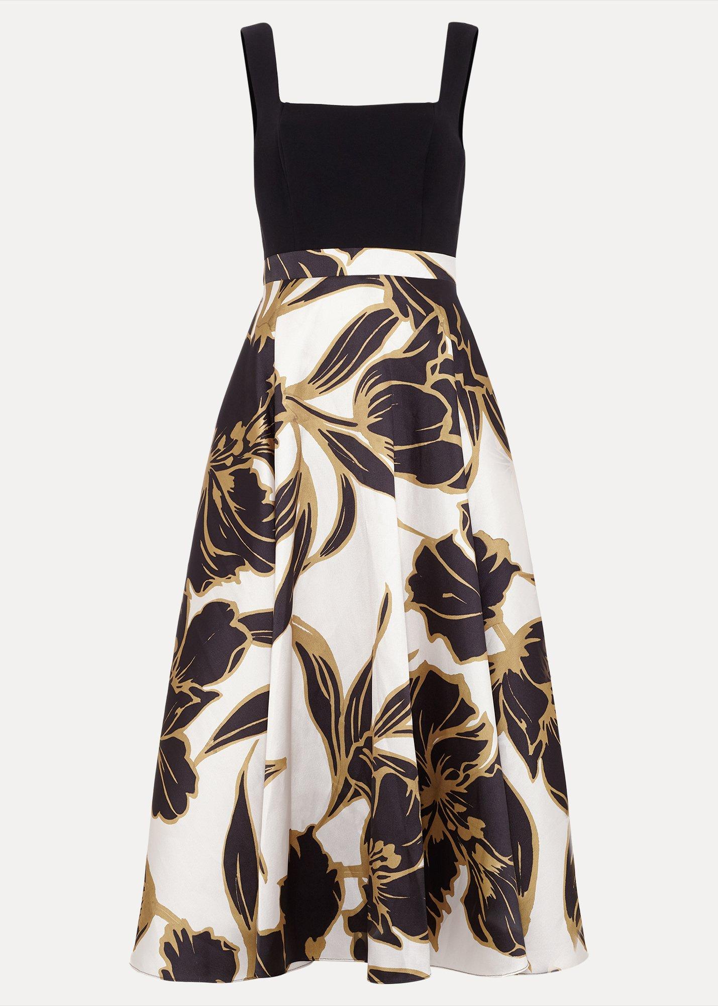 petite-delie-satin-twill-fit-&-flare-dress
