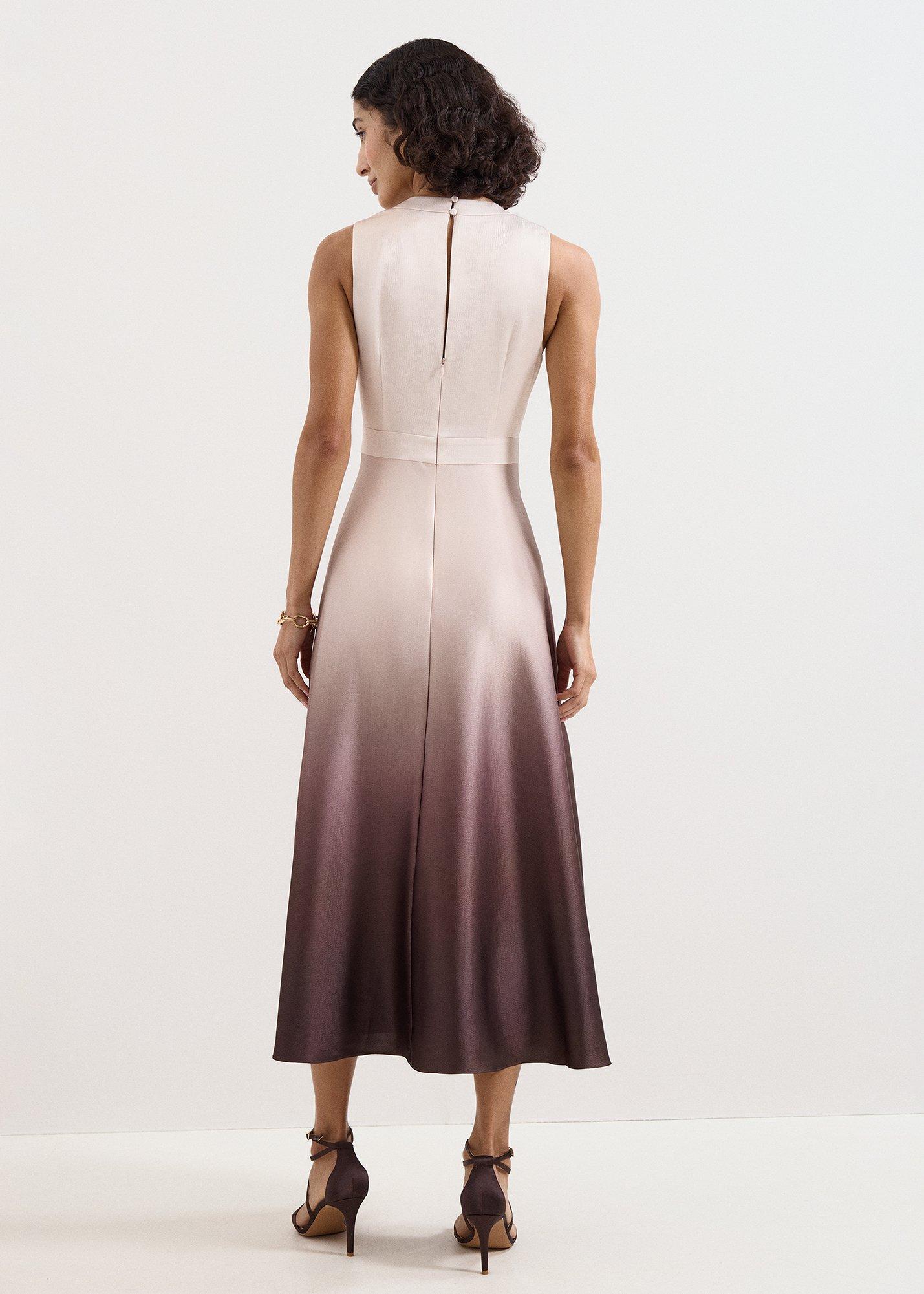 Cheryl Cowl Neck Ombre Maxi Dress