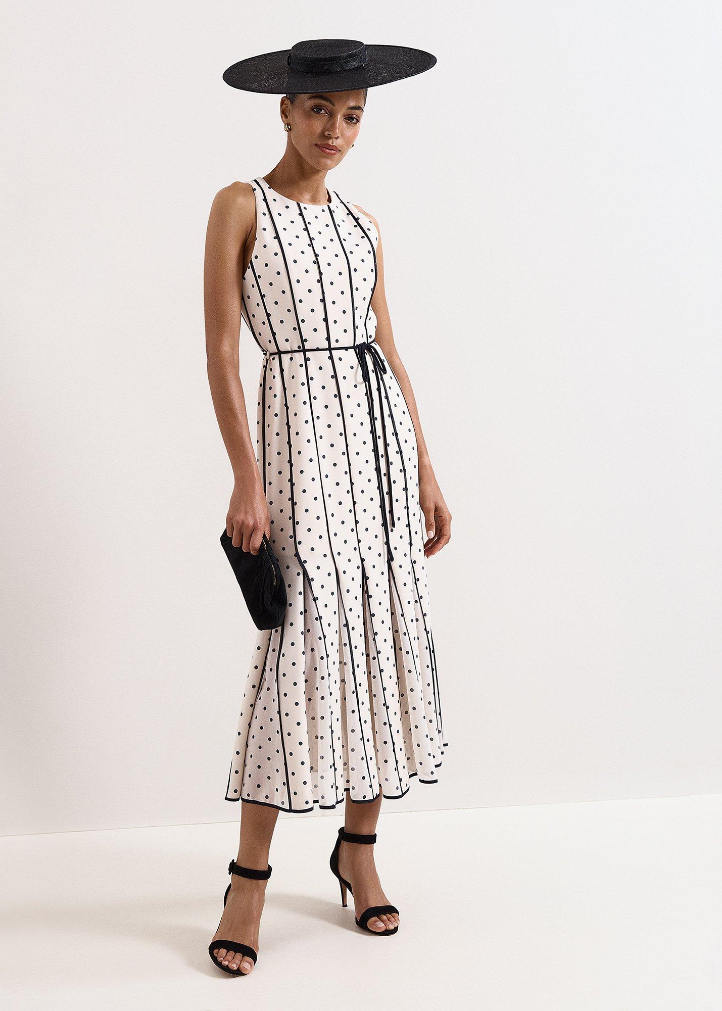 Petite Kimberly Spot Midi Dress