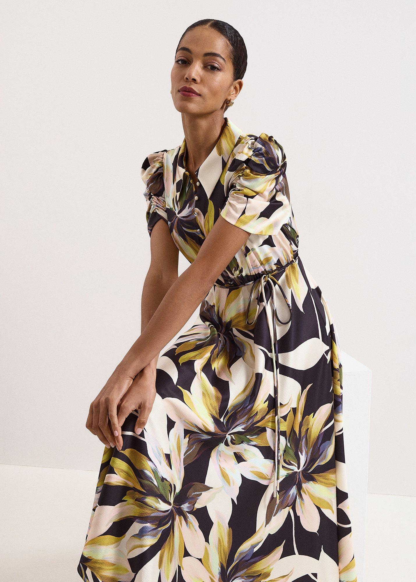 Petite Bella Printed Shirt Dress