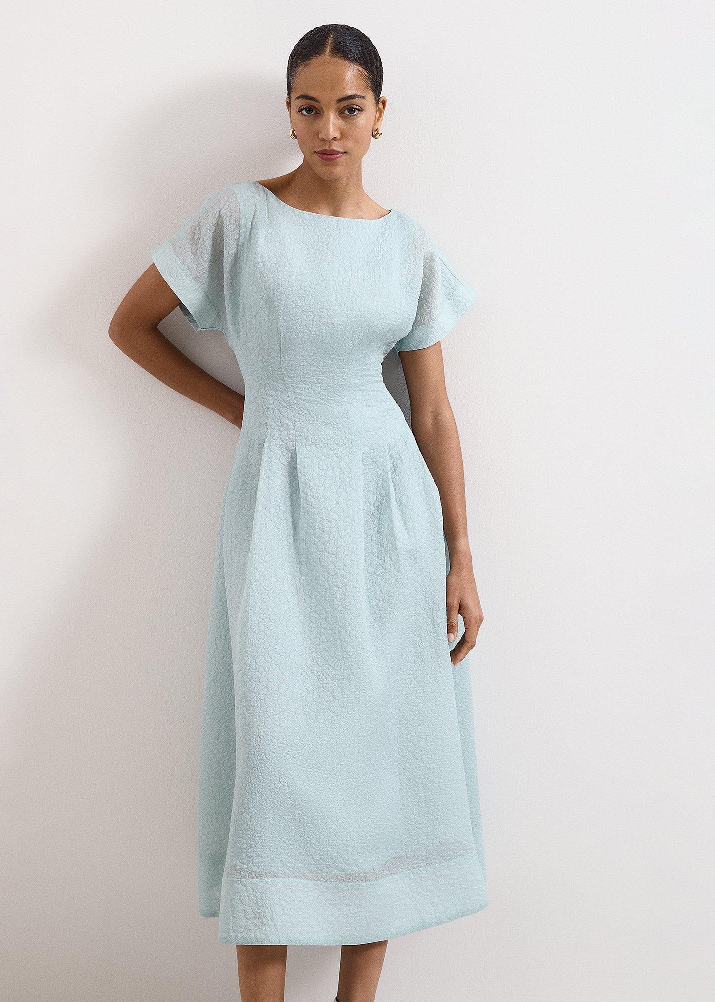Laya Textured Midi Dress 