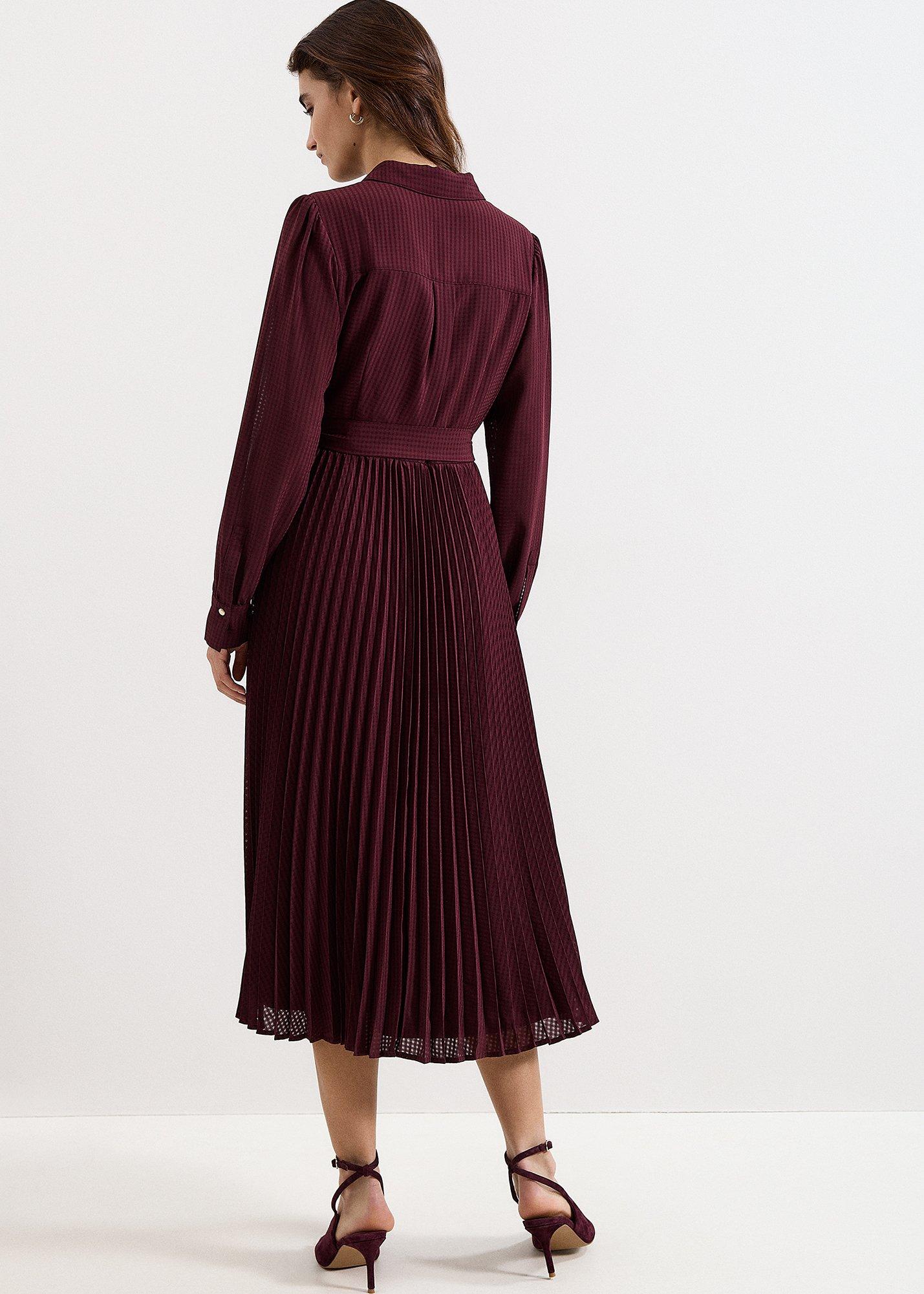 Ren Pleated Shirt Midi Dress