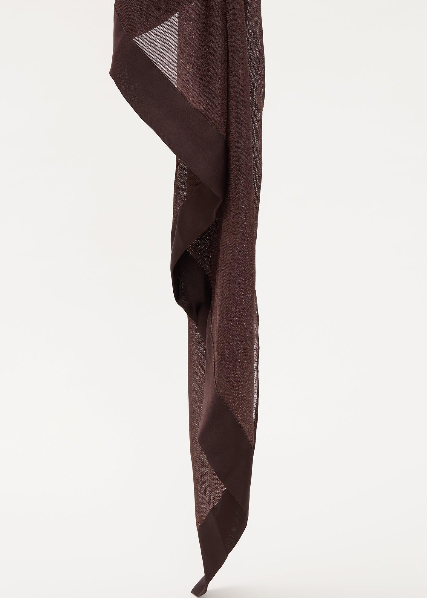 Satin Trim Scarf