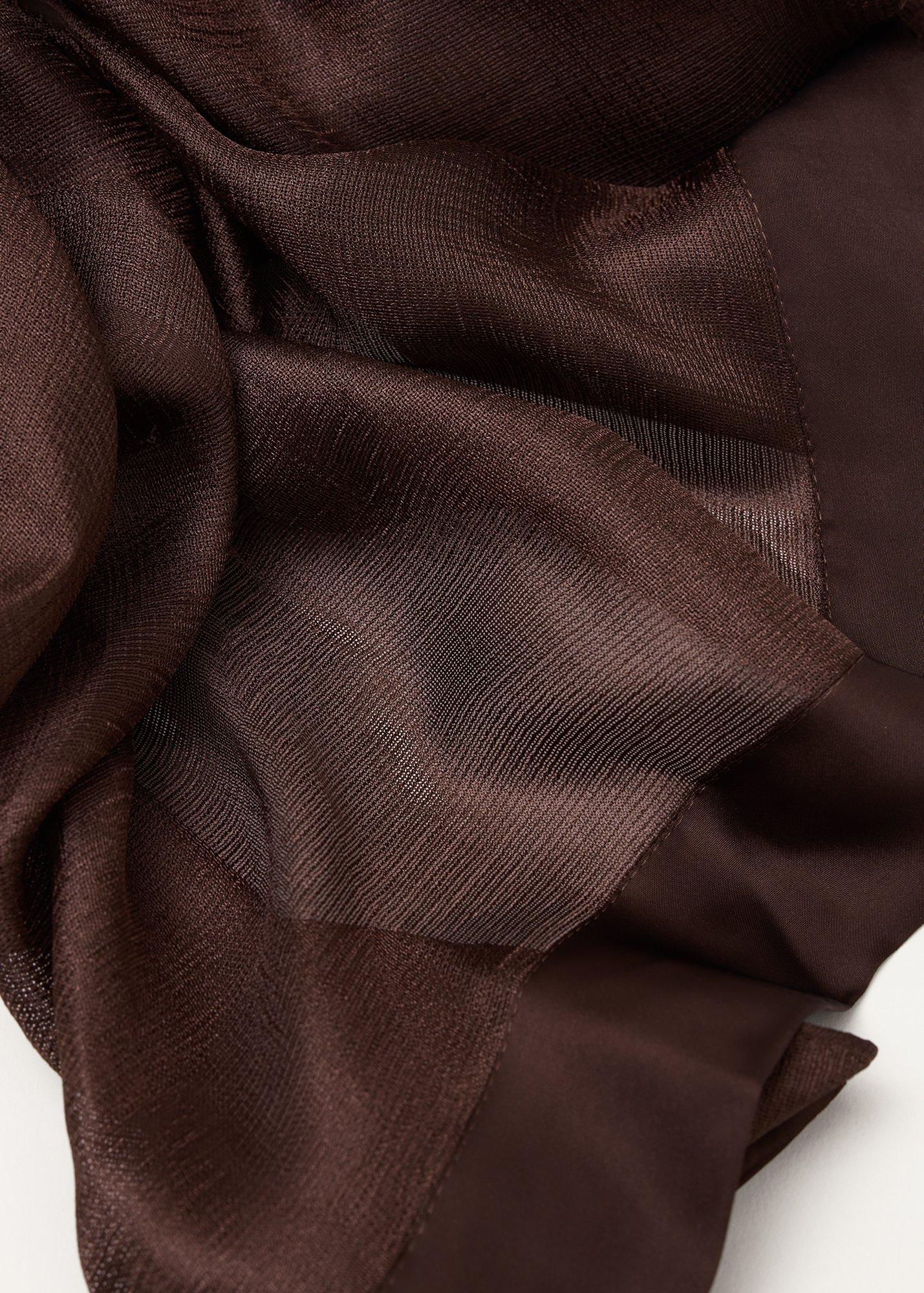 Satin Trim Scarf