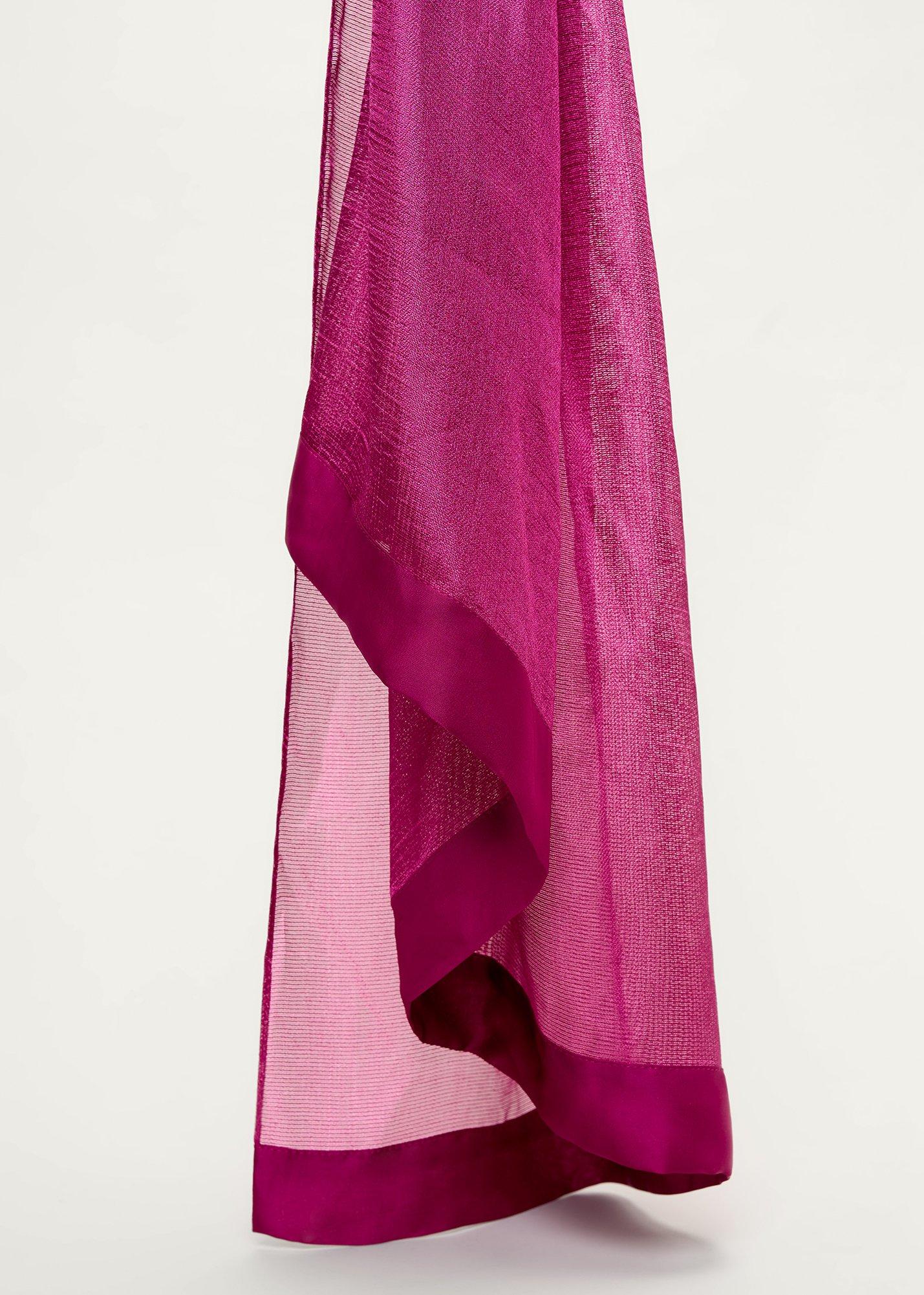 Satin Trim Scarf