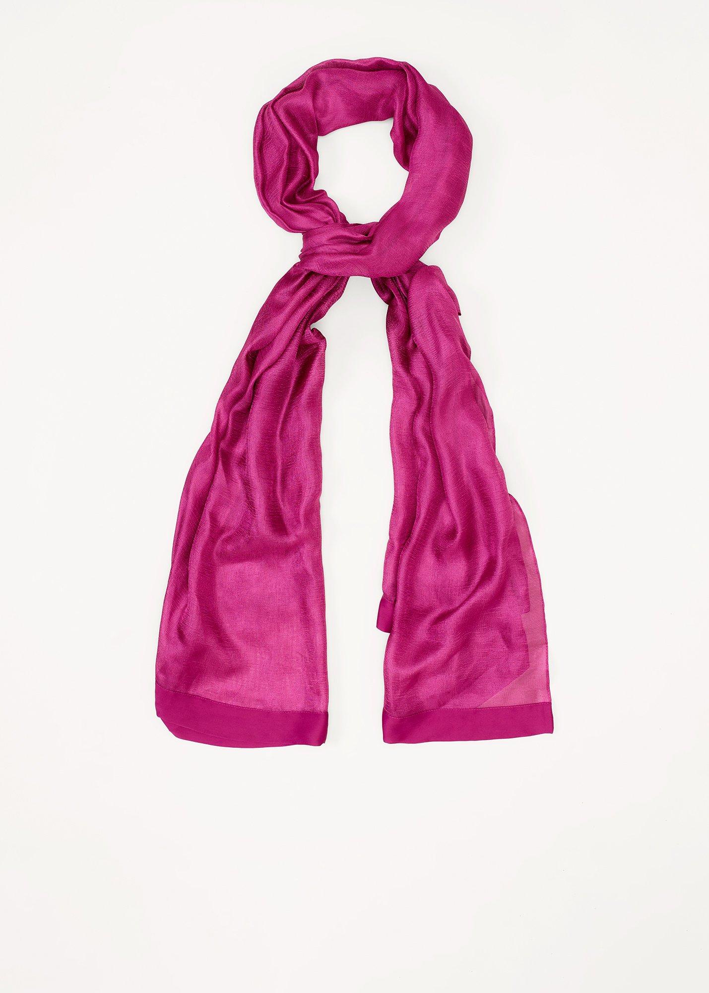 Satin Trim Scarf